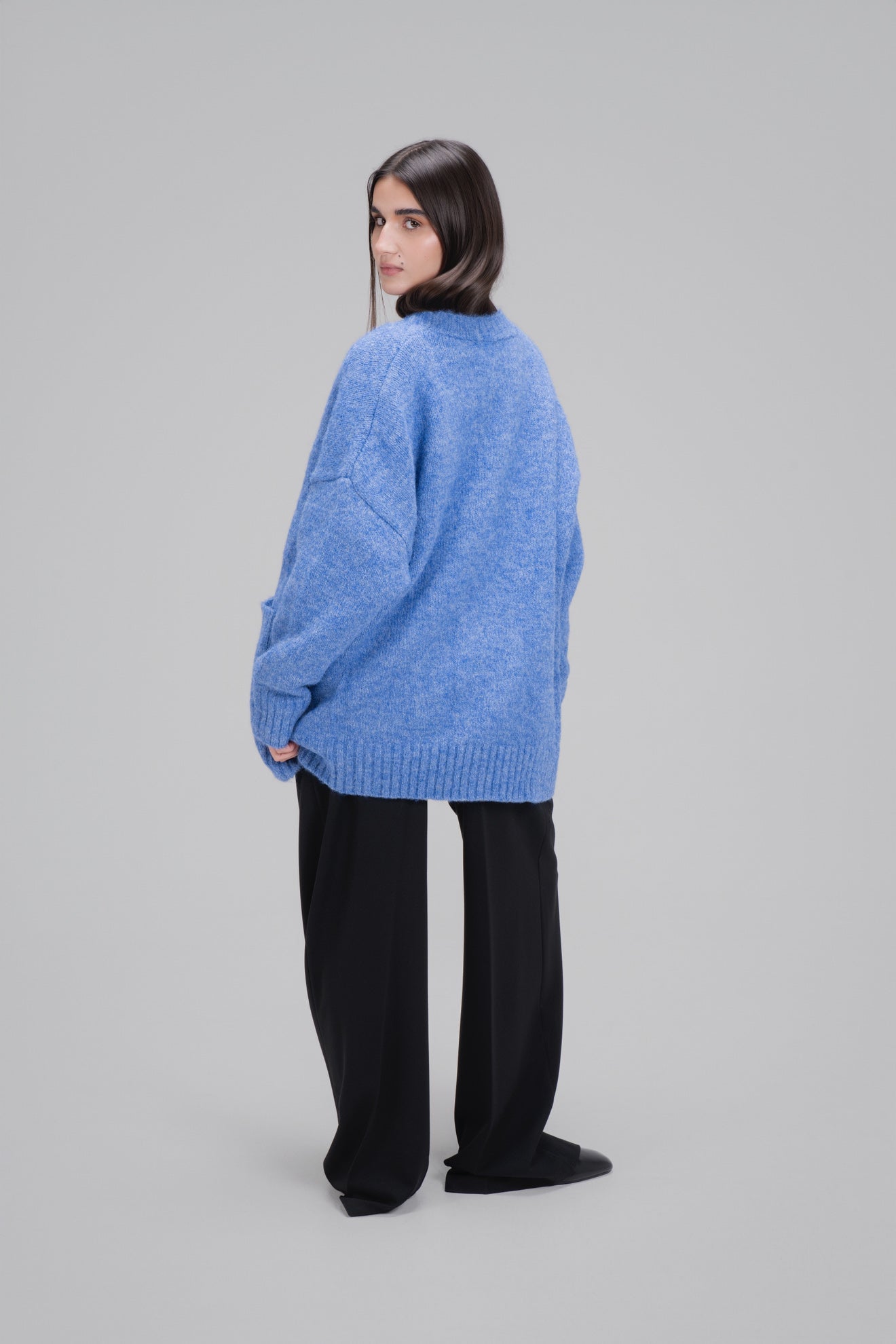 CARDIGAN OVER [BLEU]