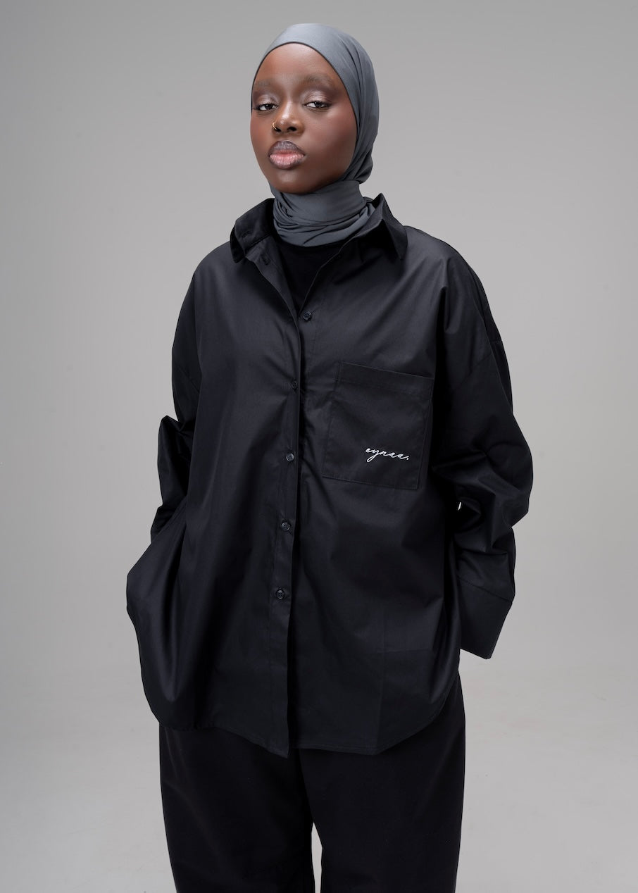 CHEMISE OVER [NOIR]