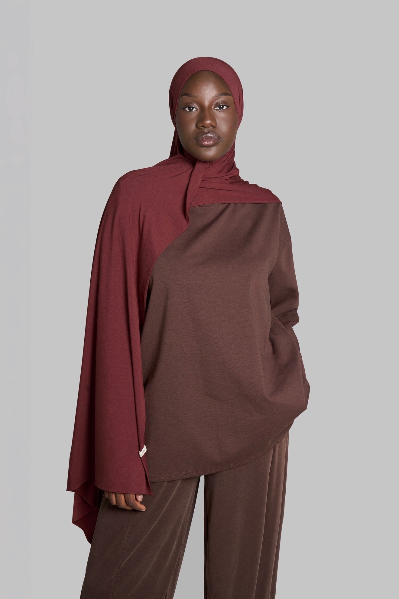 HIJAB JERSEY BAMBOU [CHERRY]
