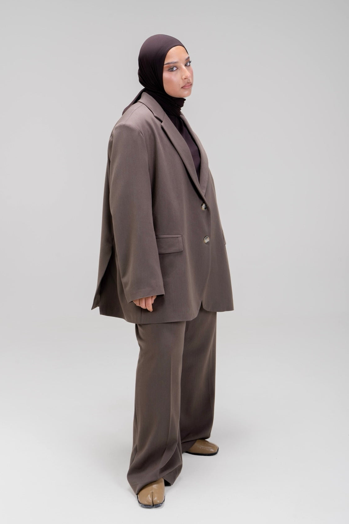 BLAZER LOOSE [MOCHA]