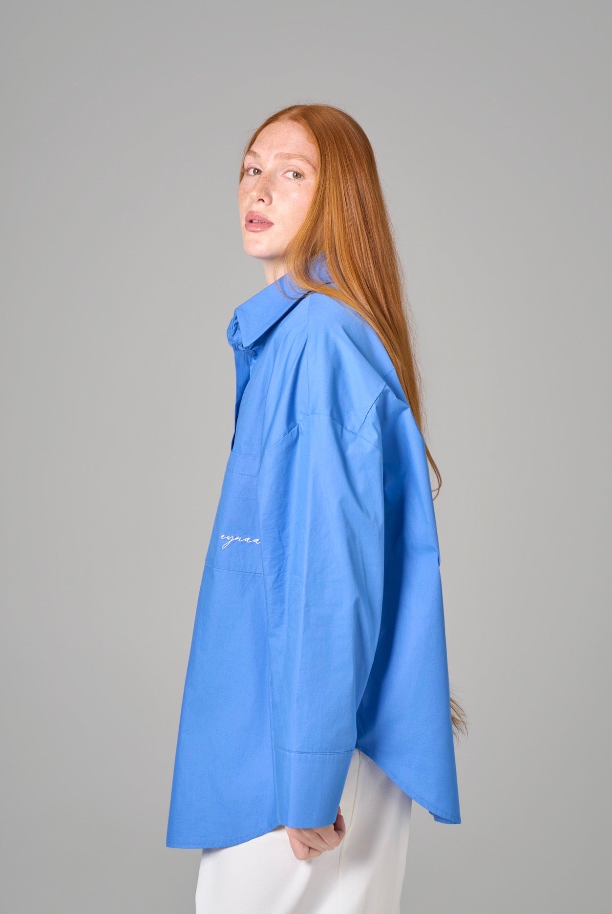 CHEMISE OVER [Bleu méditerranéen]