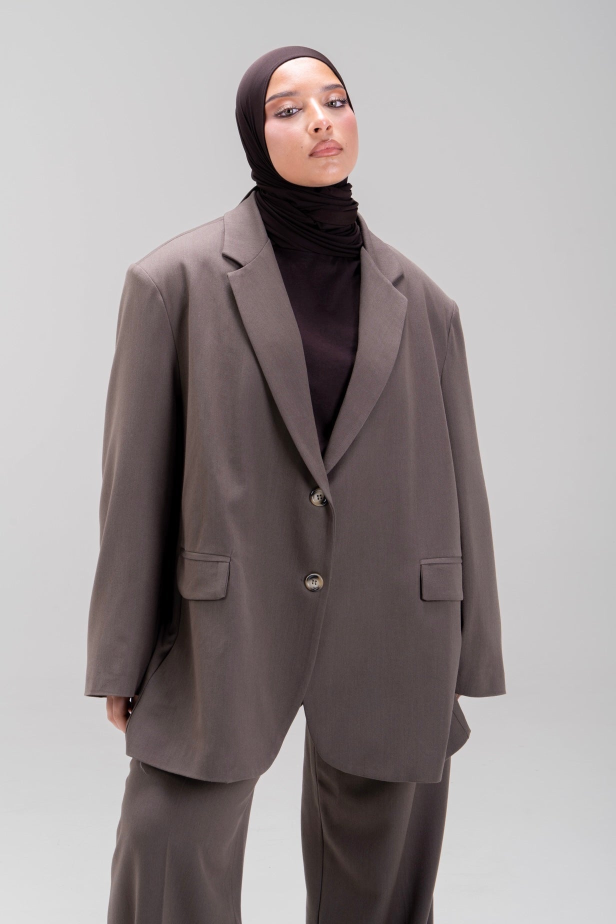 BLAZER LOOSE [MOCHA]