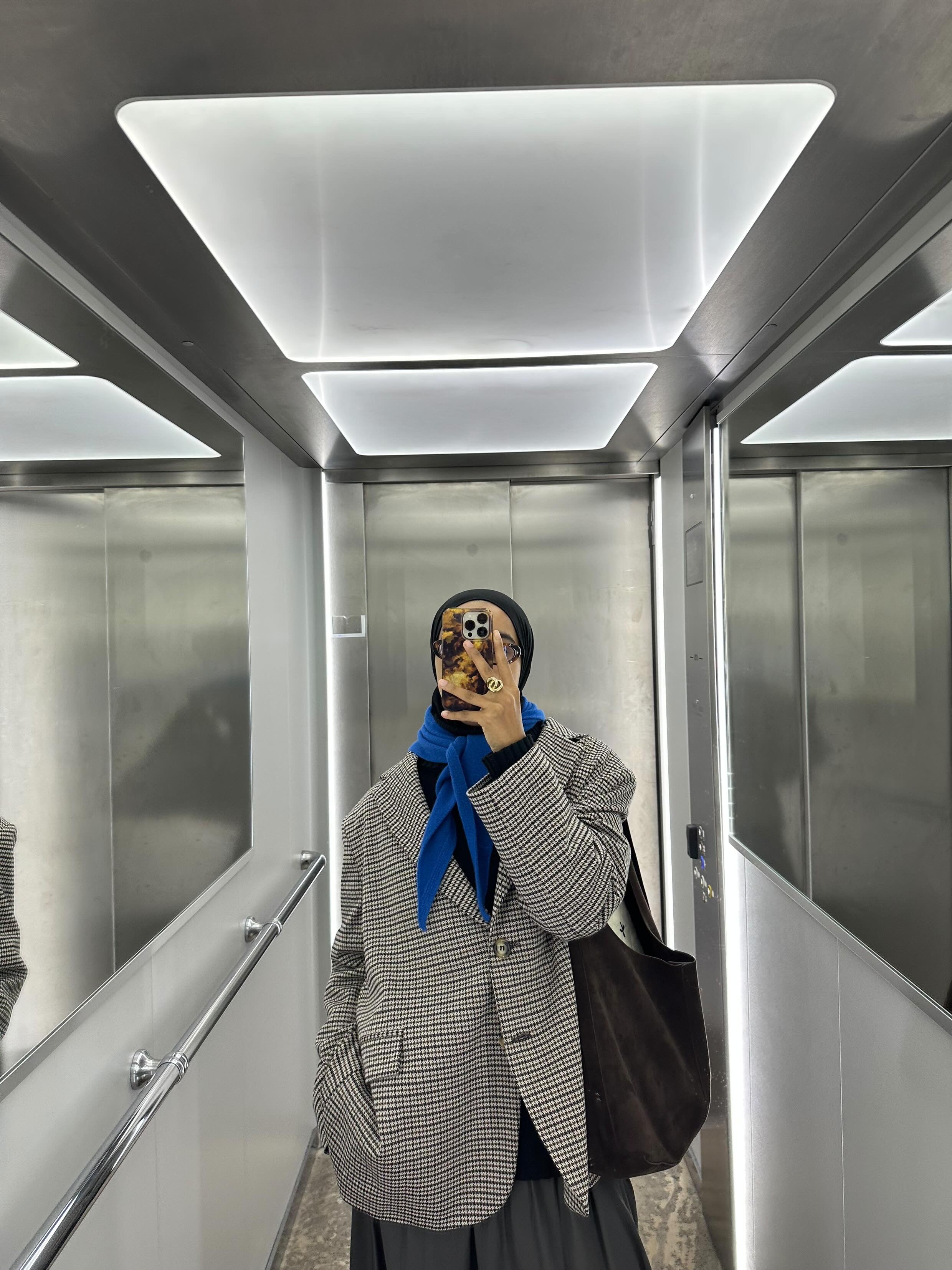 BLAZER LOOSE [PIED-DE-POULE]