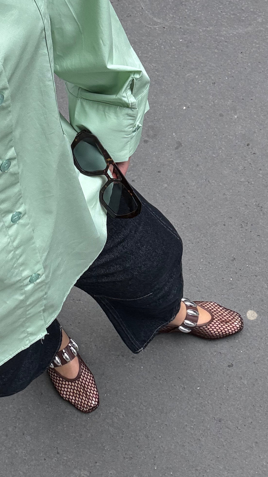 Ballerines en maille