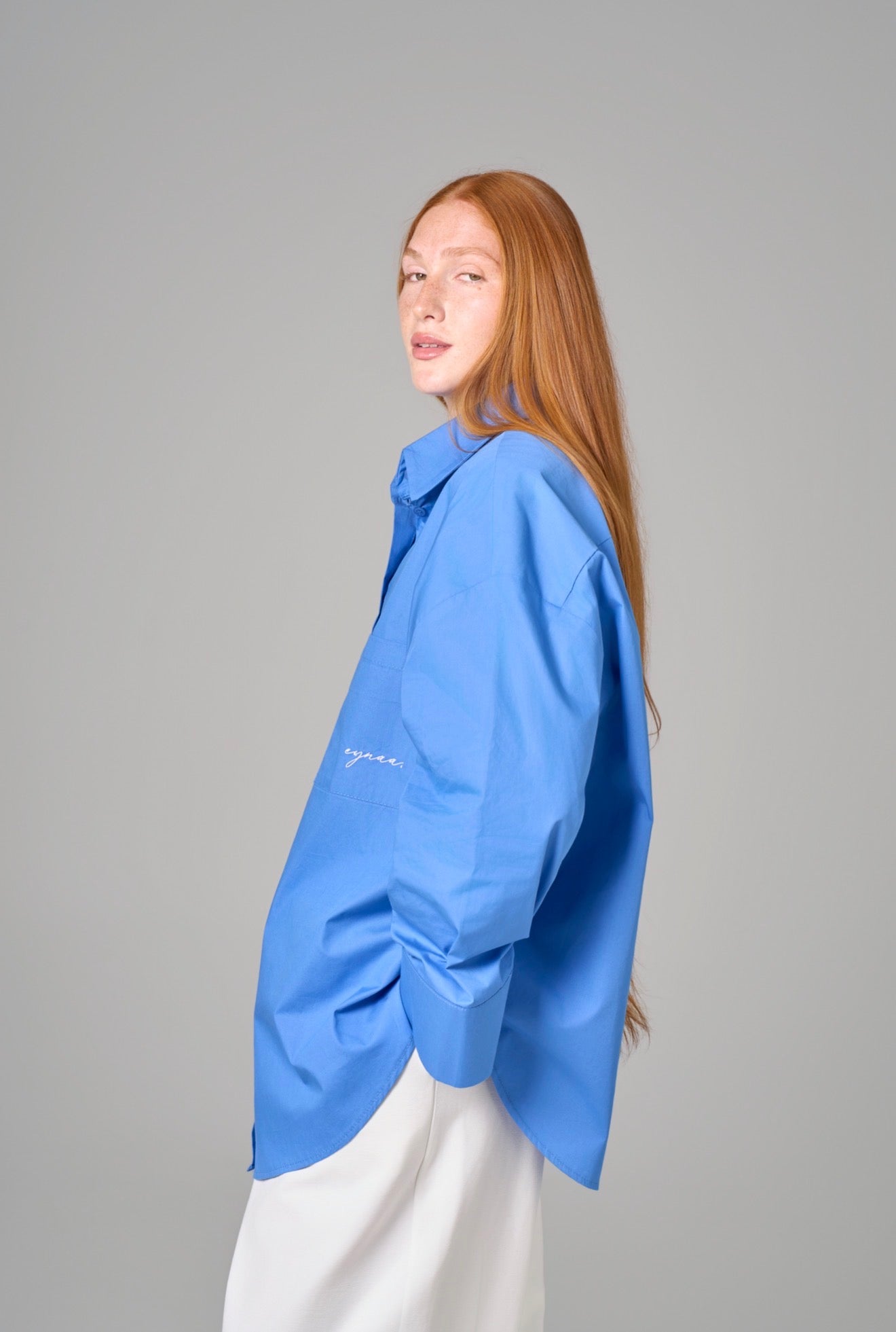 CHEMISE OVER [Bleu méditerranéen]