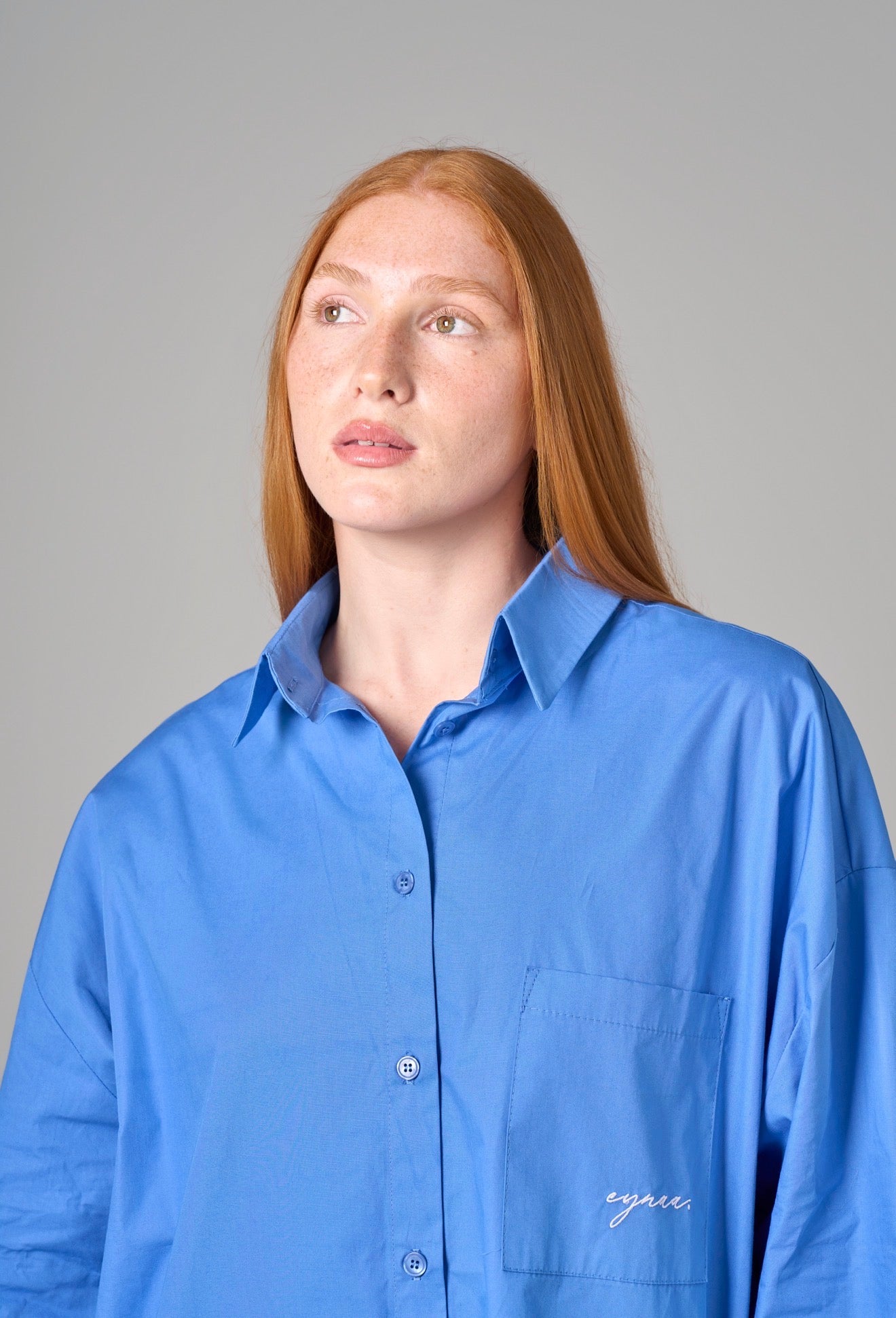 CHEMISE OVER [Bleu méditerranéen]