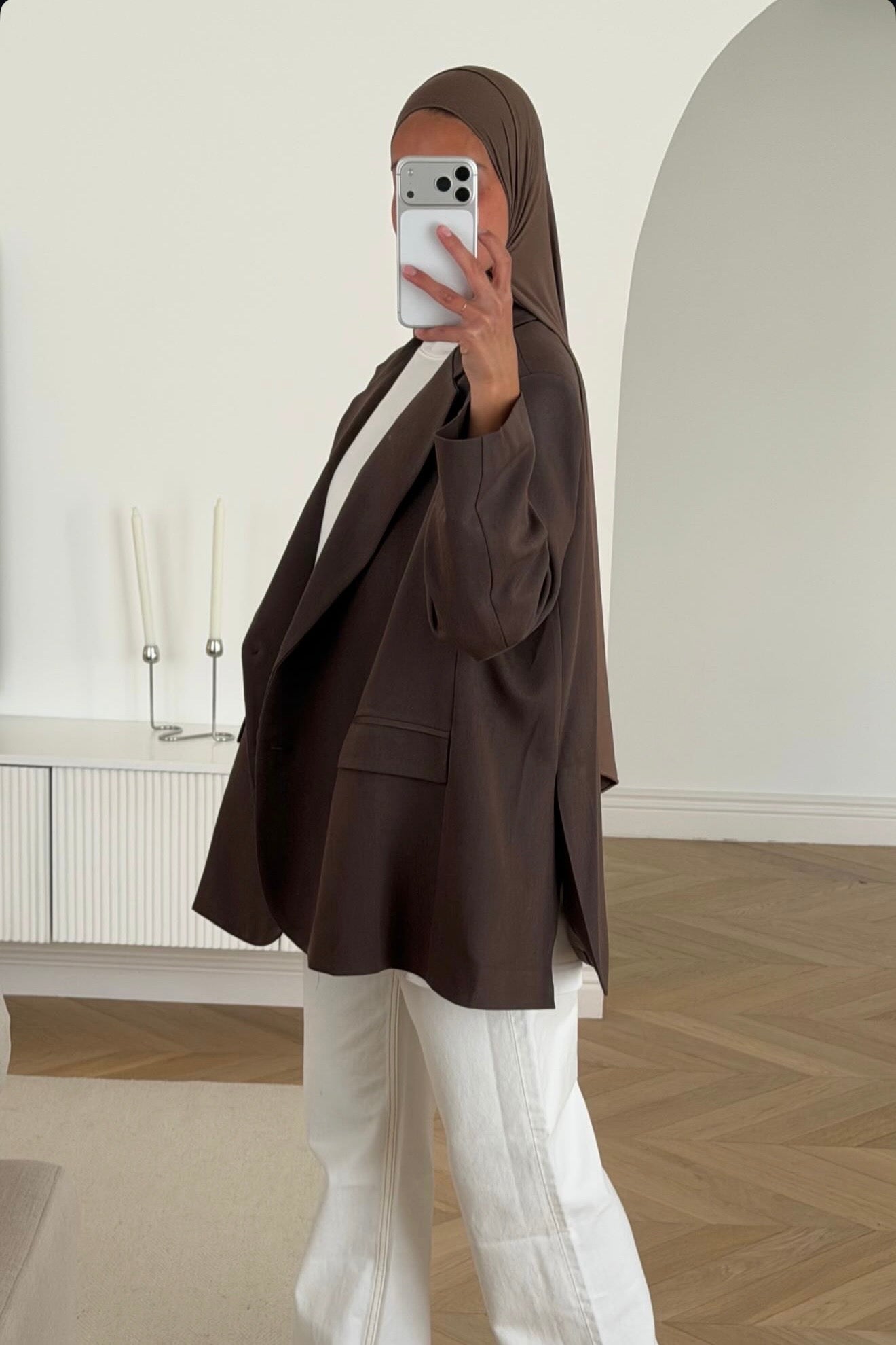 LOOSE BLAZER [MOCHA]