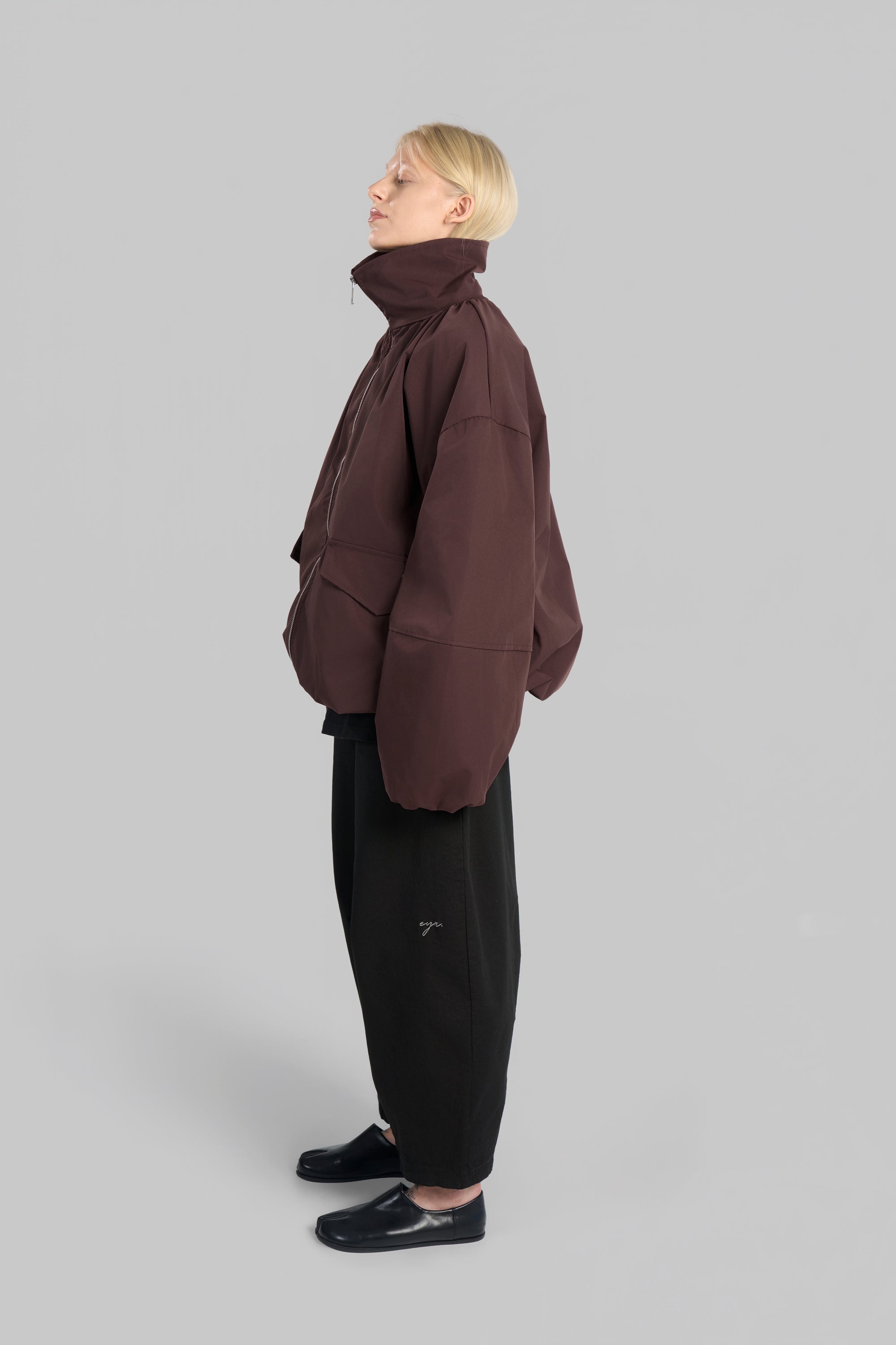 VESTE BOMBERS OVERSIZE [BORDEAUX]