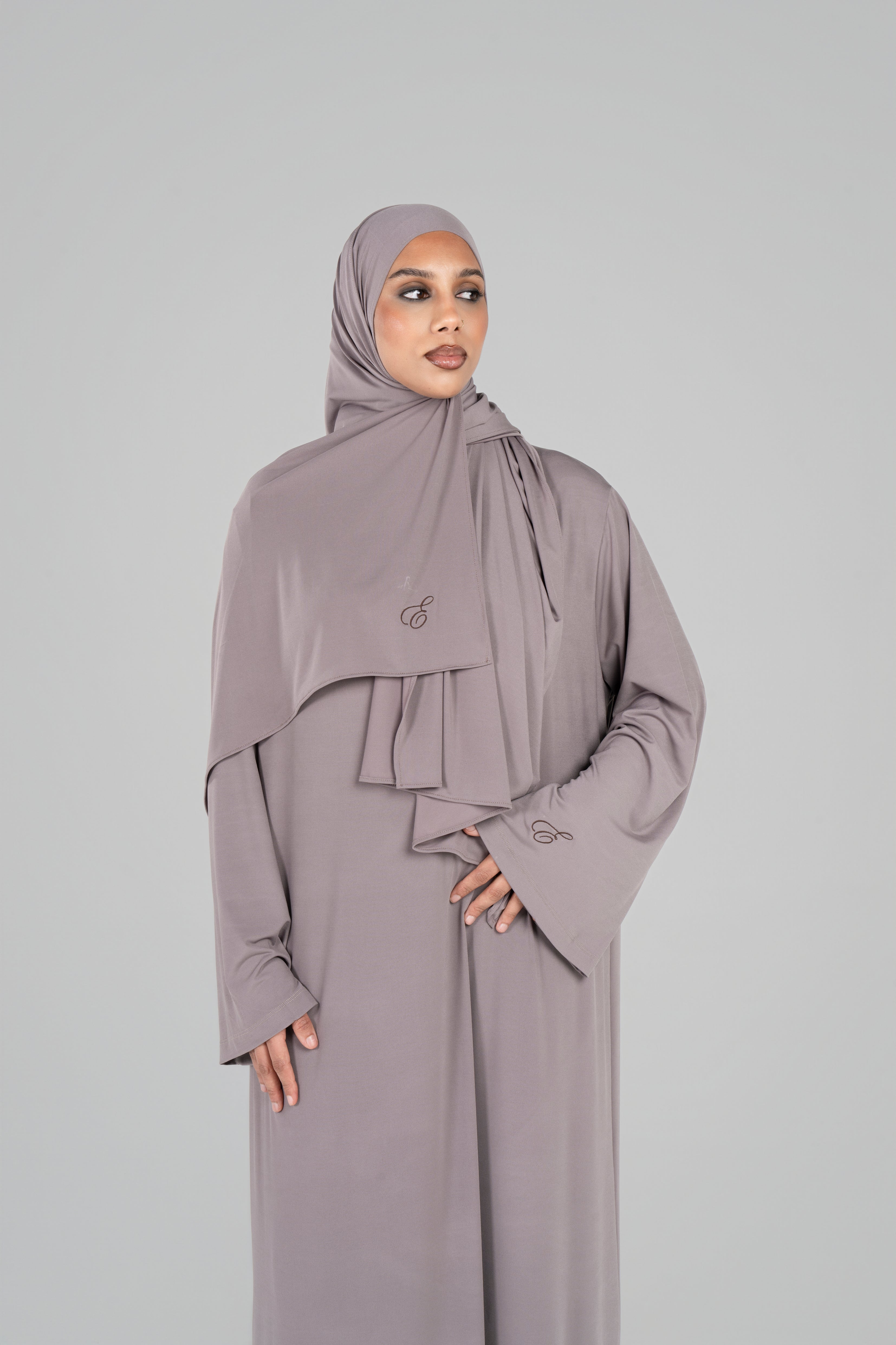 JERSEY DRESS [Taupe]