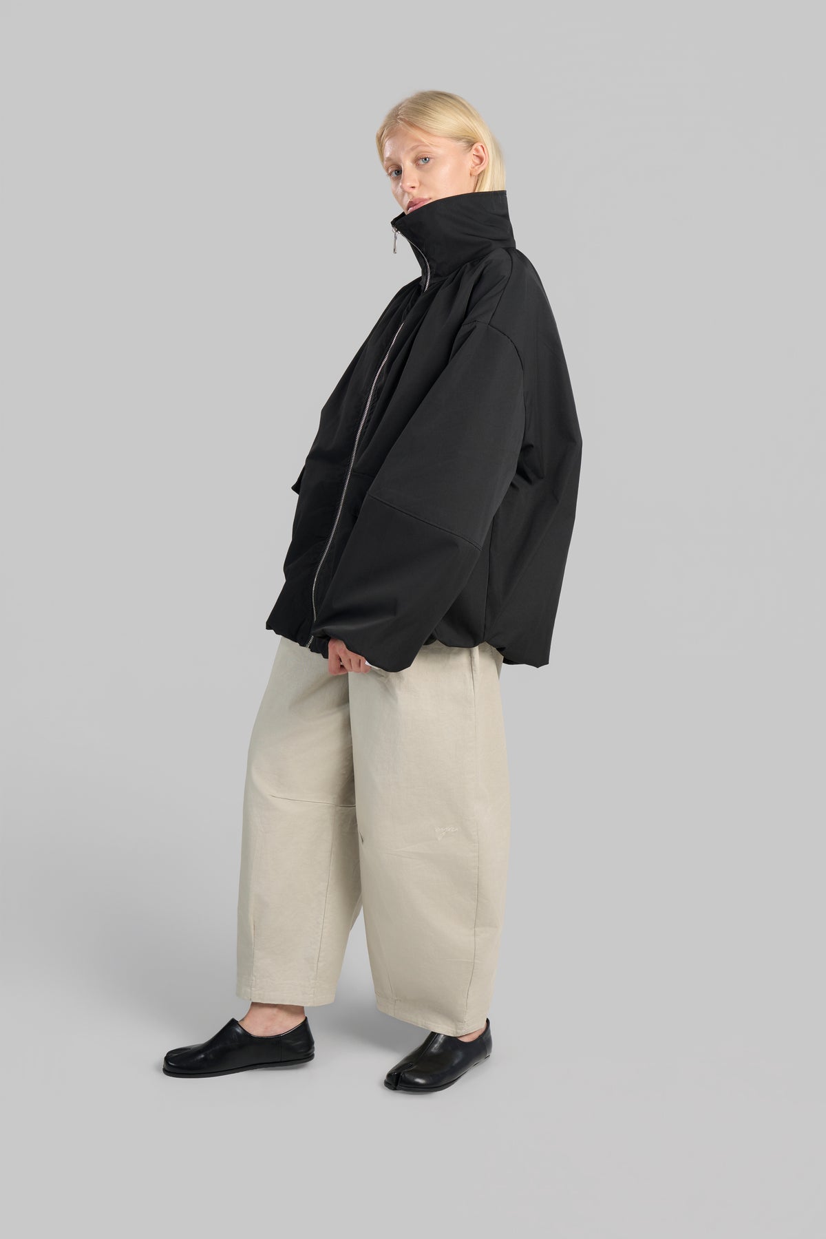 VESTE BOMBERS OVERSIZE [NOIR]