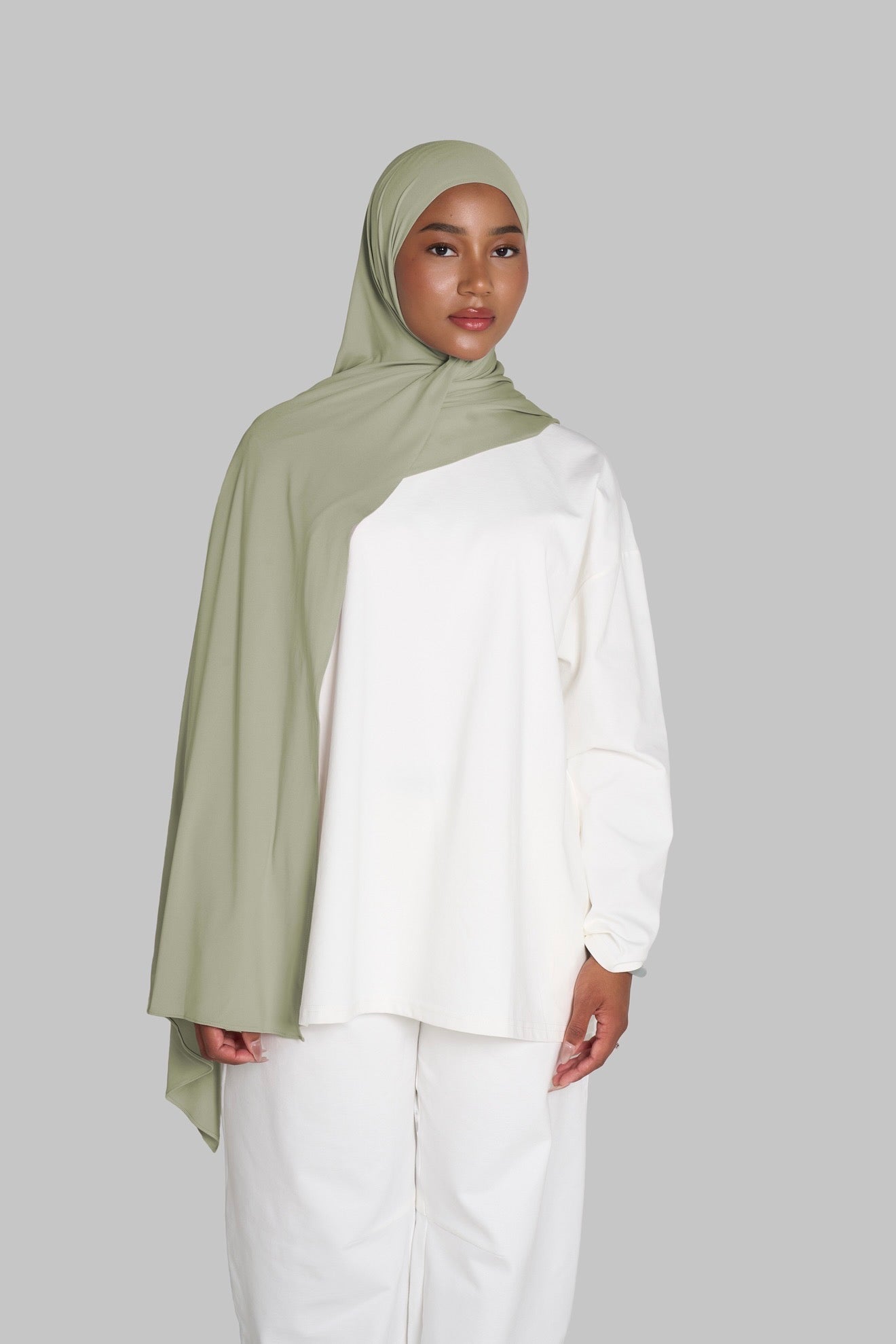 HIJAB JERSEY PREMIUM SOFT [SAUGE]