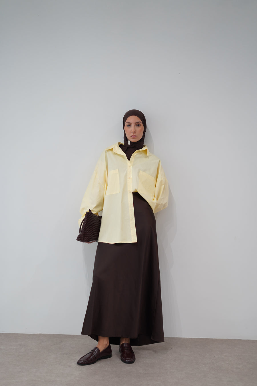 Jupe Satin [Marron]