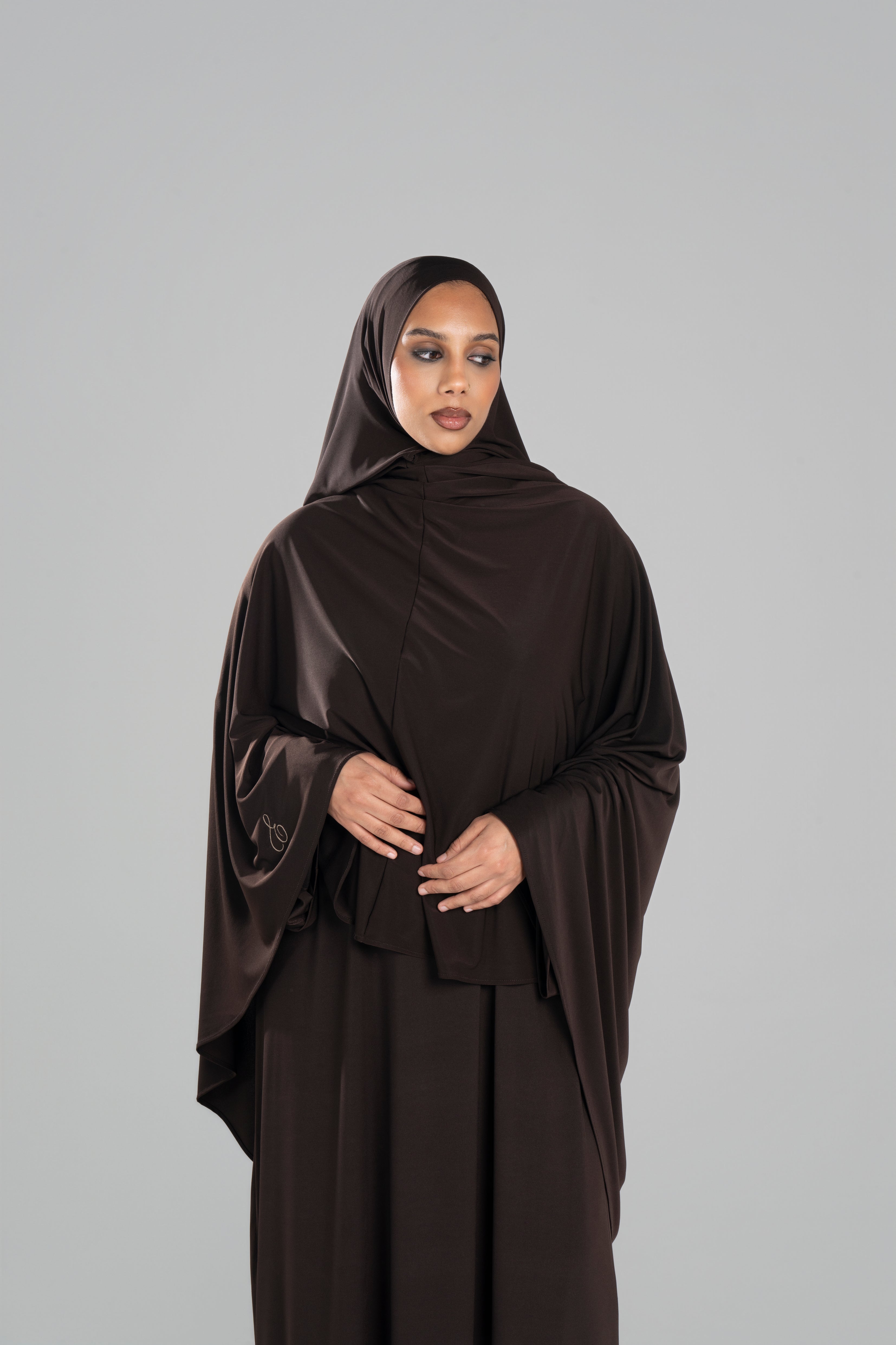 JERSEY KHIMAR [Dark Brown]