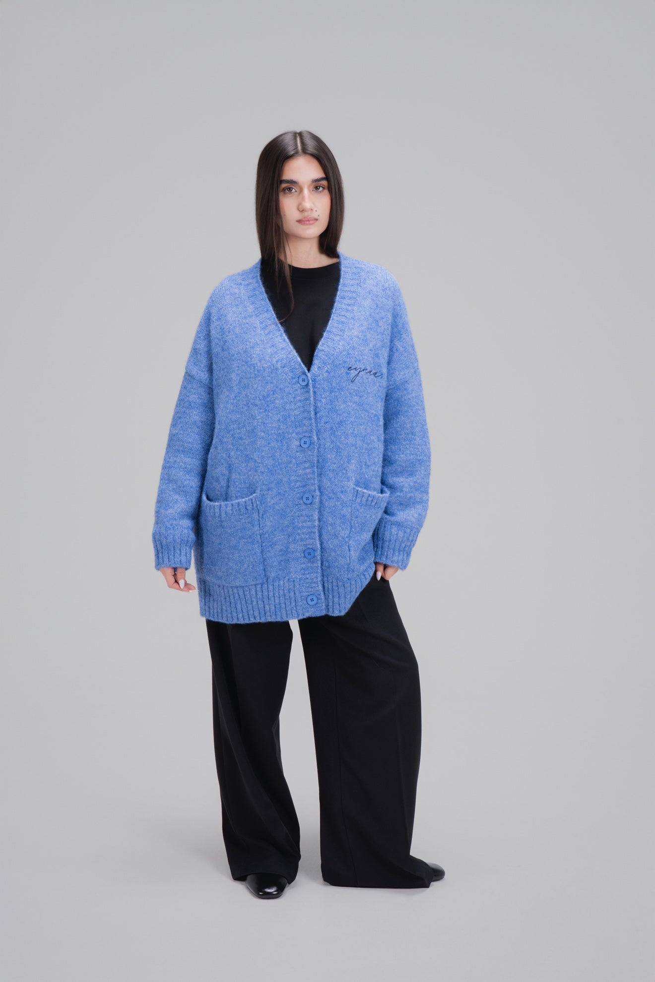 CARDIGAN OVER [BLEU]