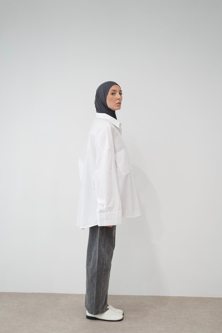 Le Jean Barrel [Gris]