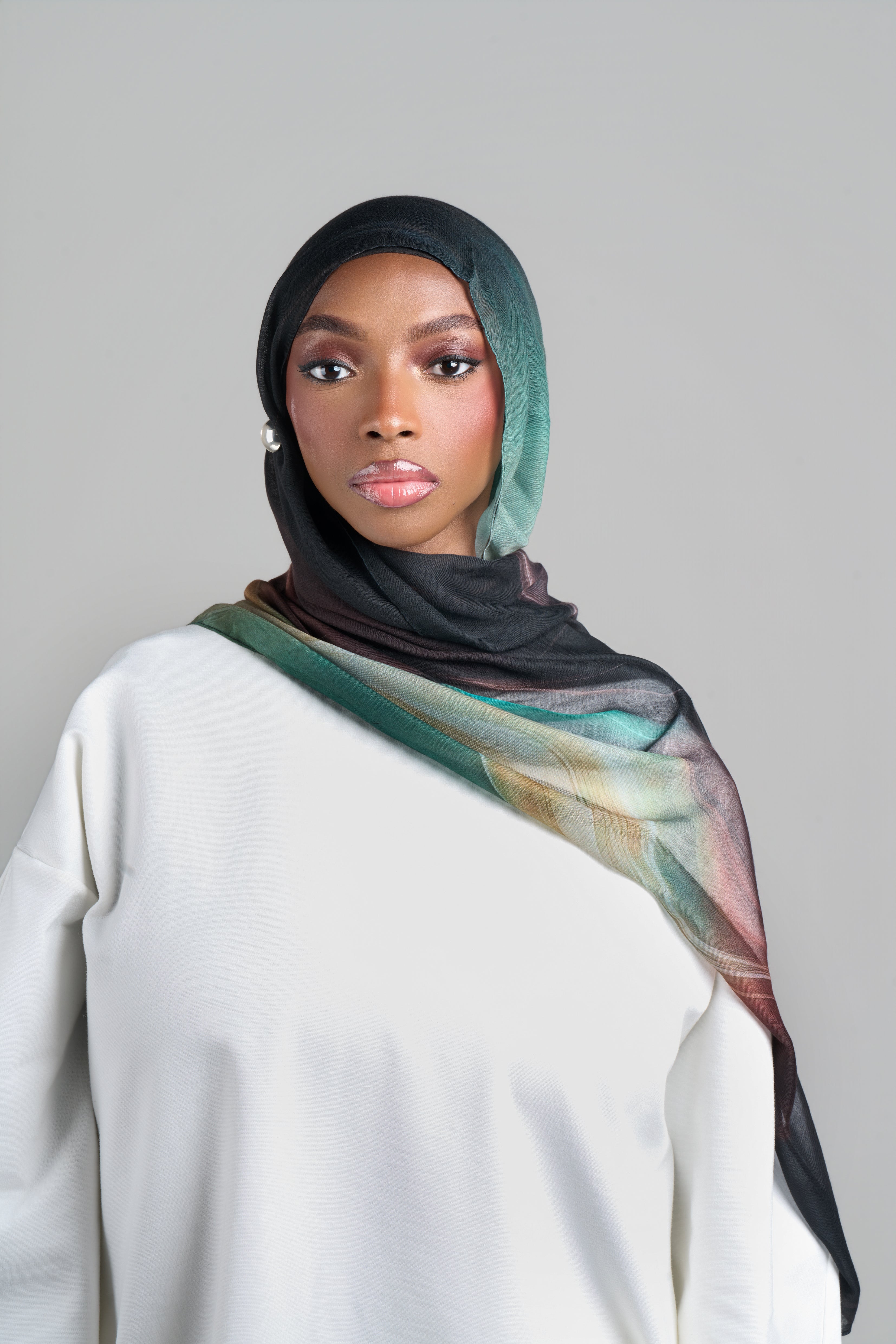 HIJAB MODAL WAVES [GREEN]