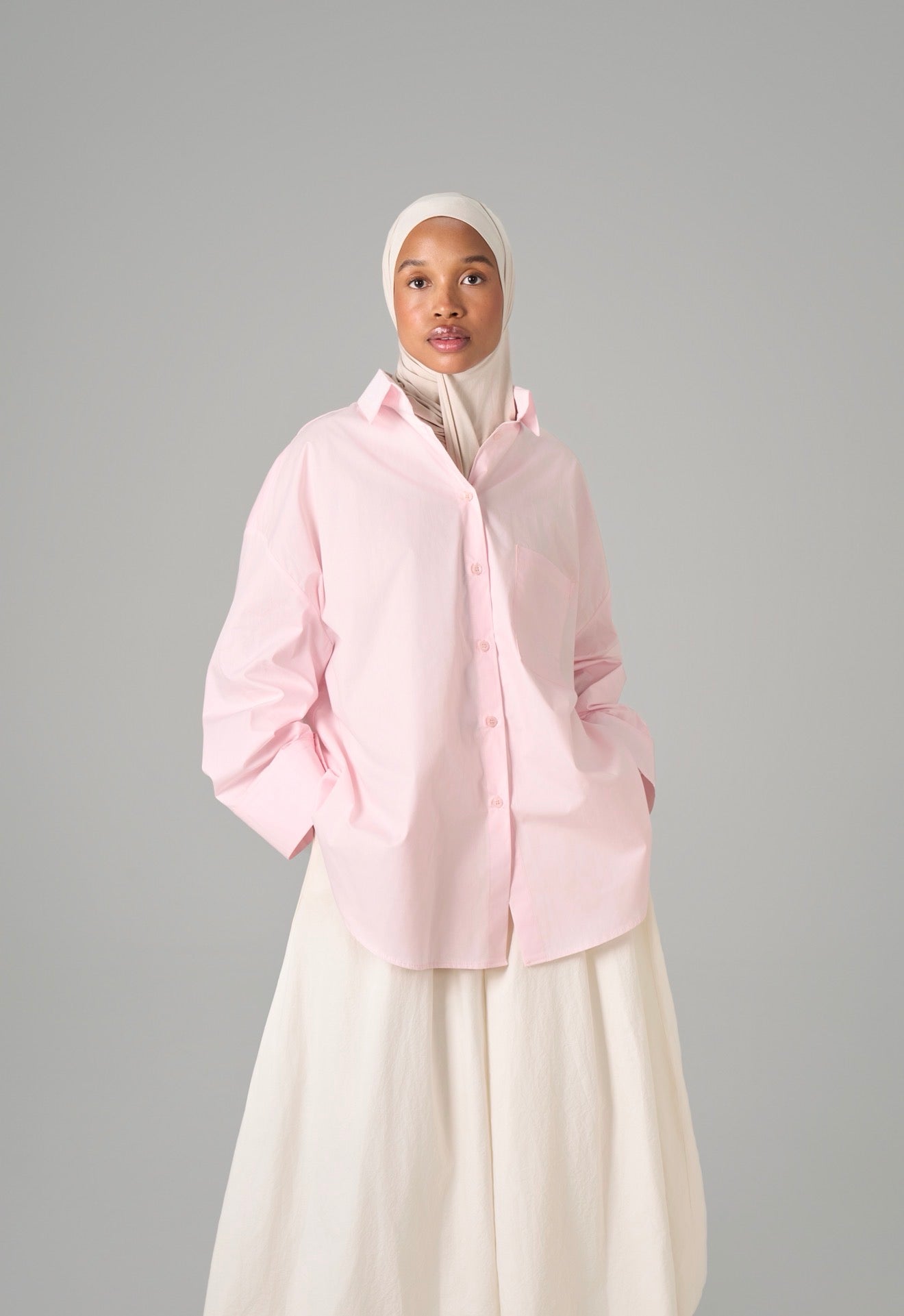 CHEMISE OVER [Baby pink]