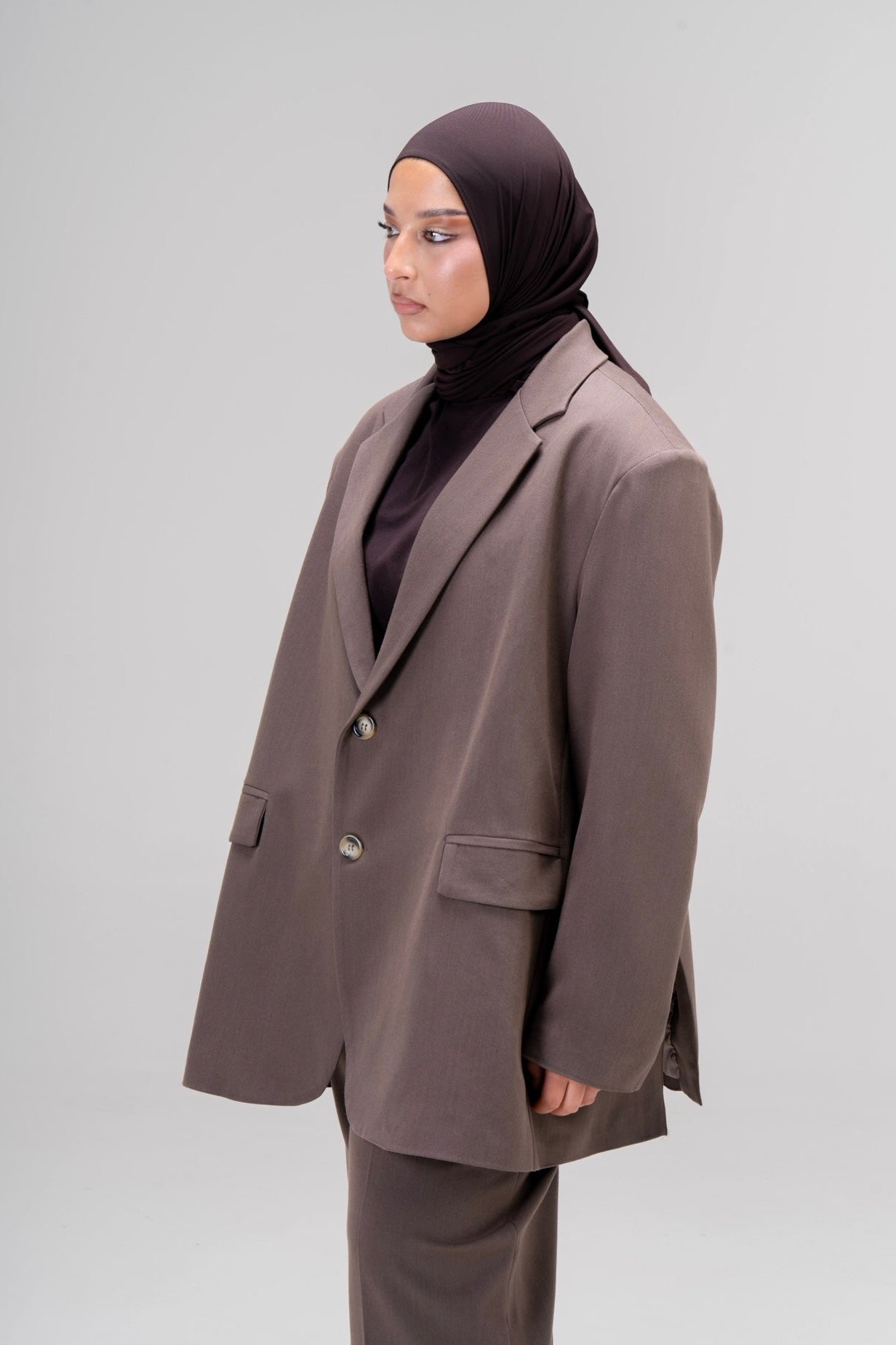 BLAZER LOOSE [MOCHA]