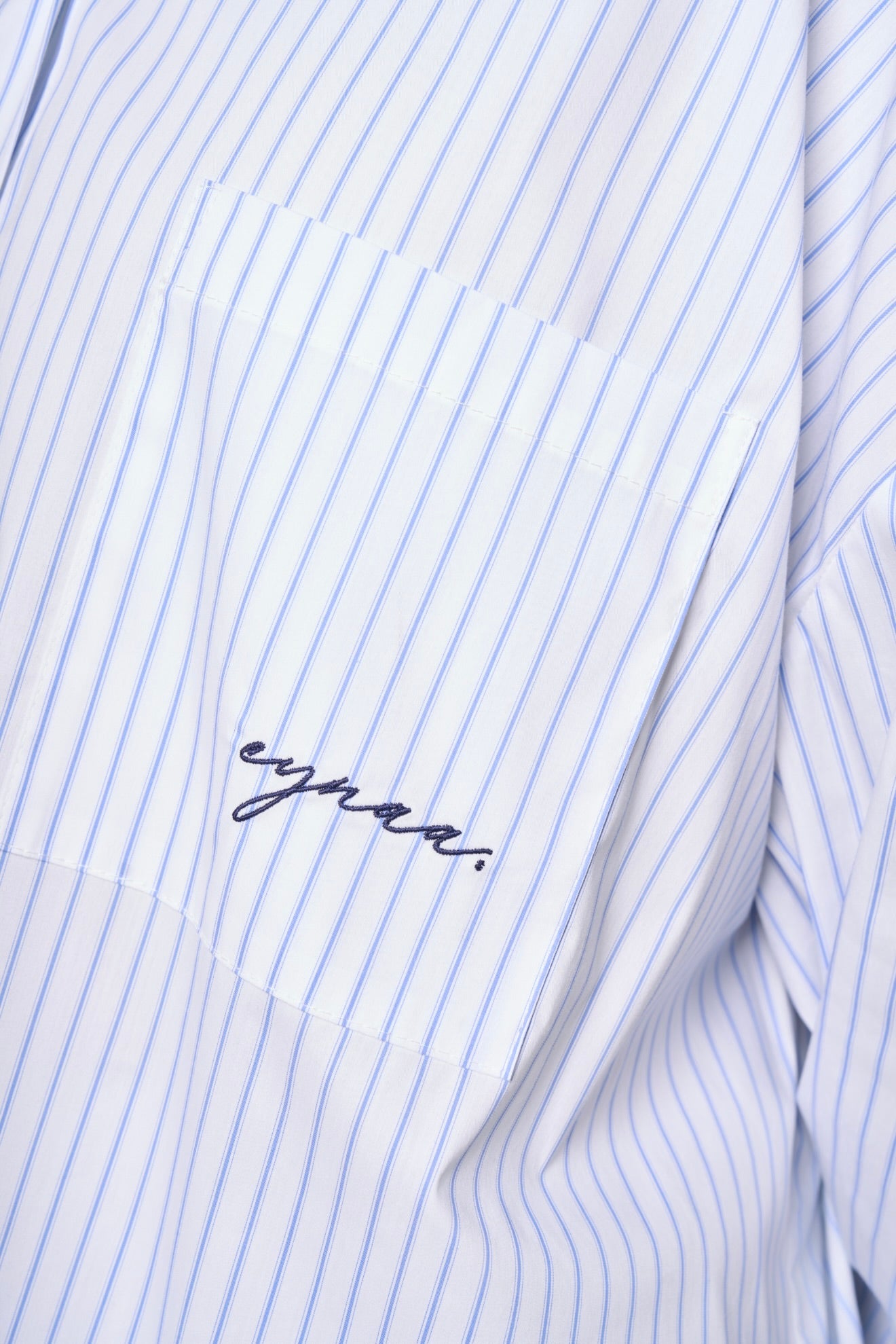 CHEMISE OVER [Blanc rayée]