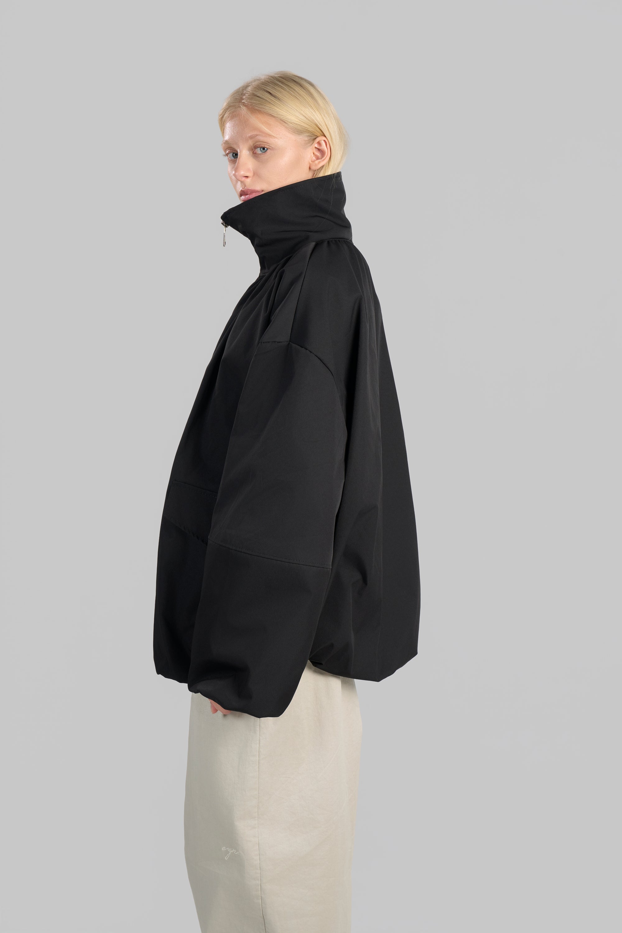 VESTE BOMBERS OVERSIZE [NOIR]
