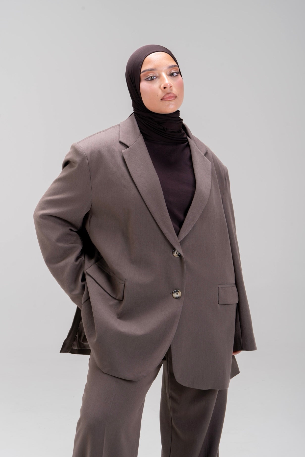 BLAZER LOOSE [MOCHA]