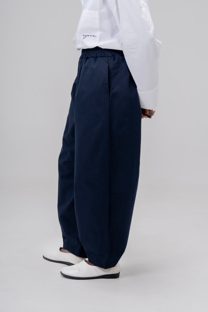 LE PANTALON BARREL [MARINE]