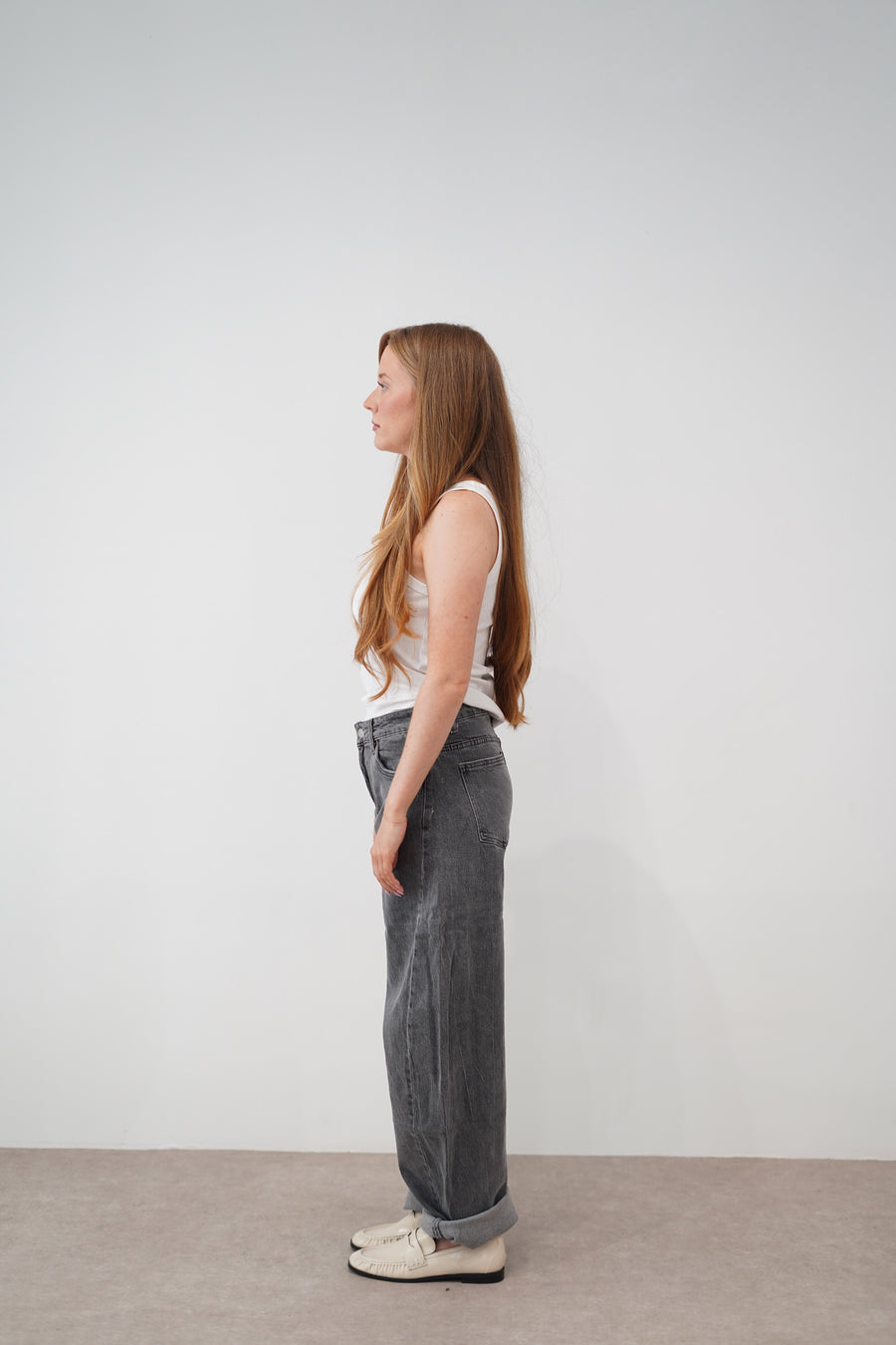 Le Jean Barrel [Gris]