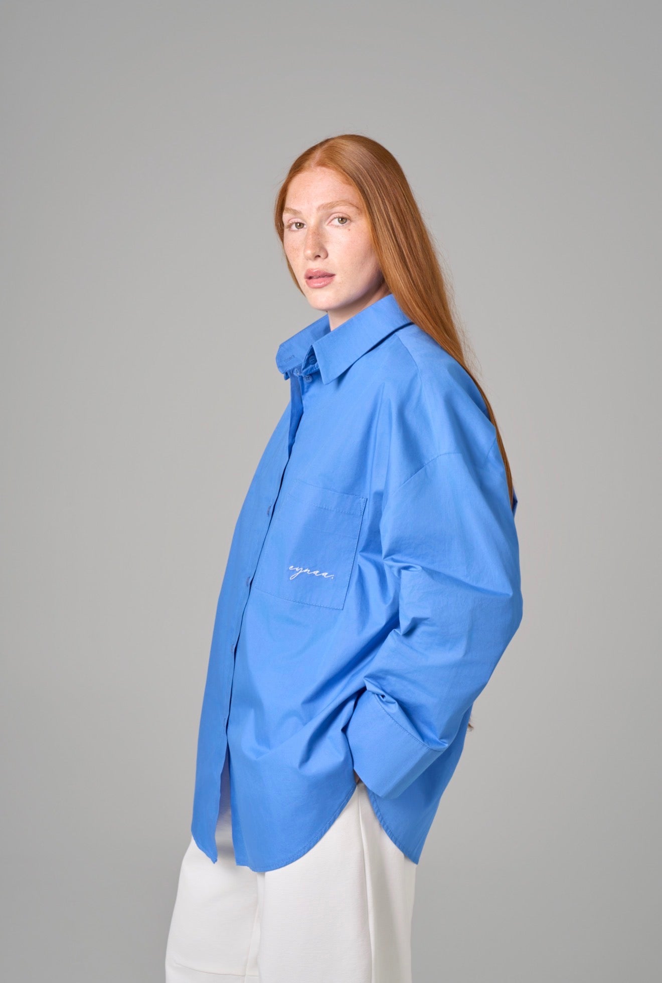 CHEMISE OVER [Bleu méditerranéen]