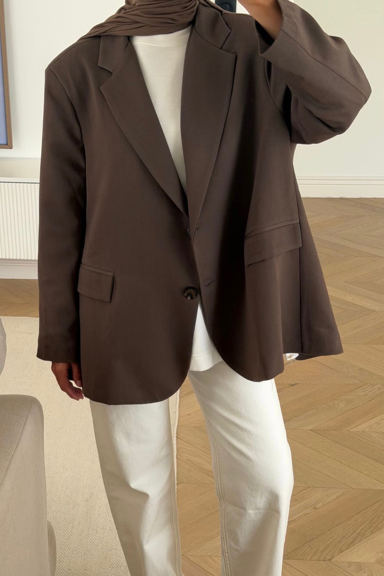 LOOSE BLAZER [MOCHA]