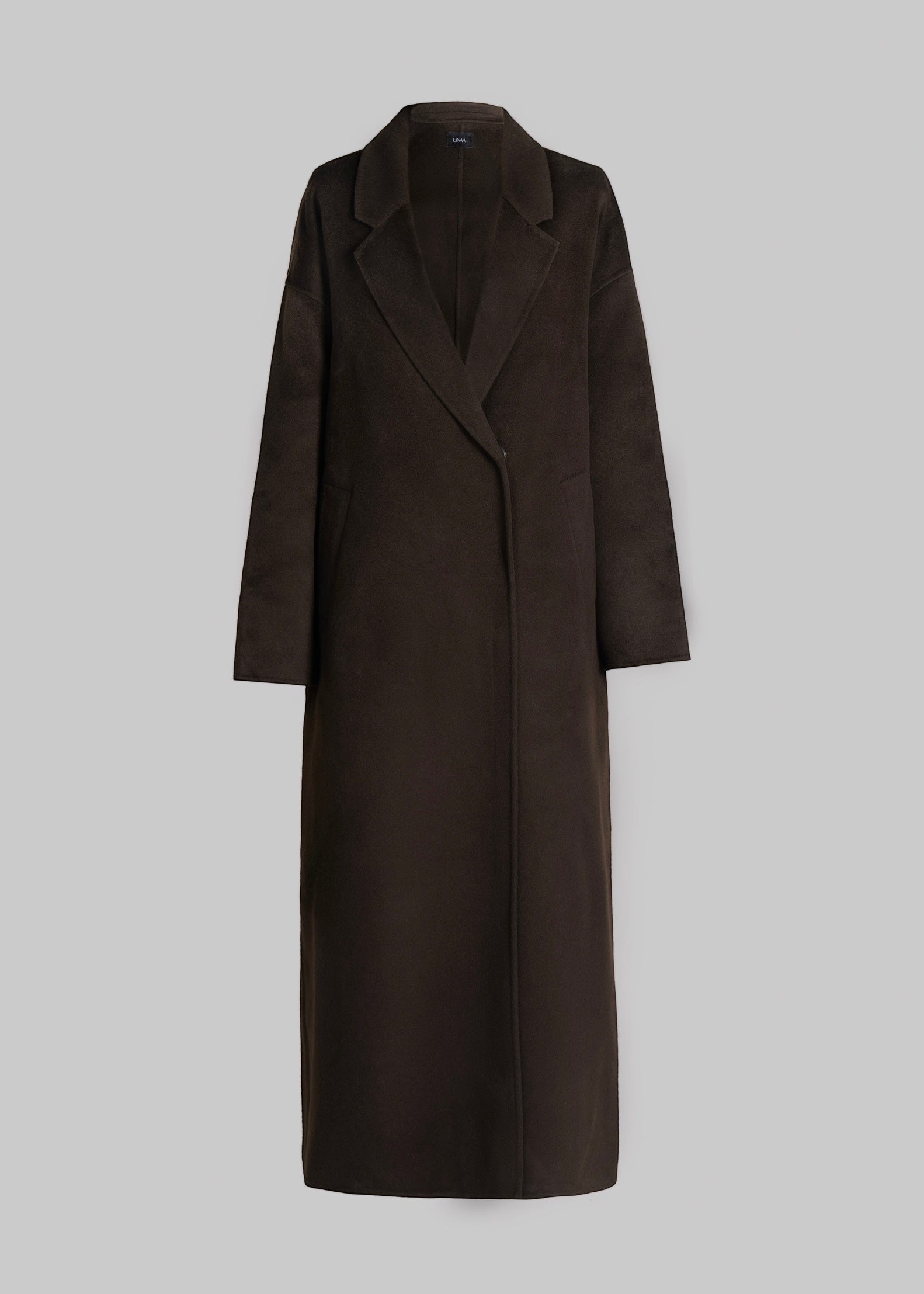 MANTEAU PURE LAINE [MARRON]