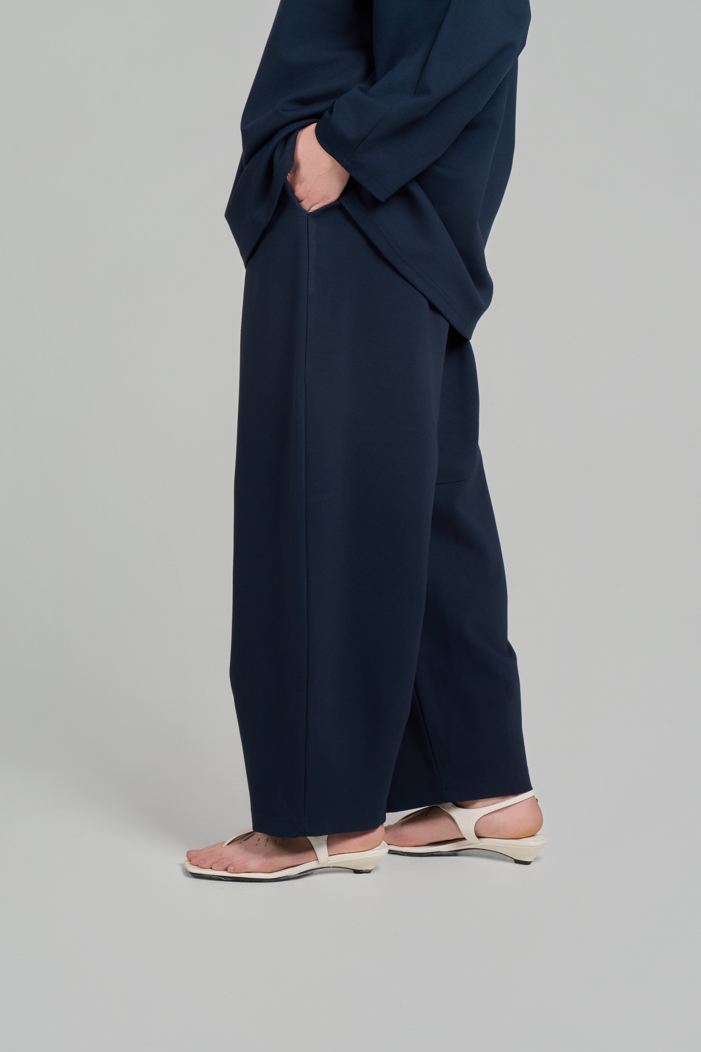 PANTALON BARREL [Navy]
