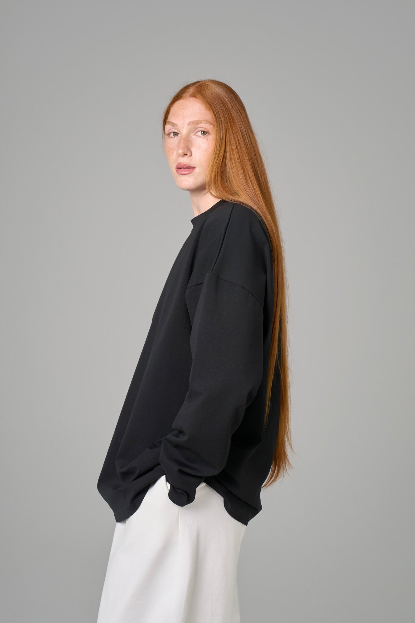 T-SHIRT MANCHES LONGUES  ESSENTIAL [ Noir]