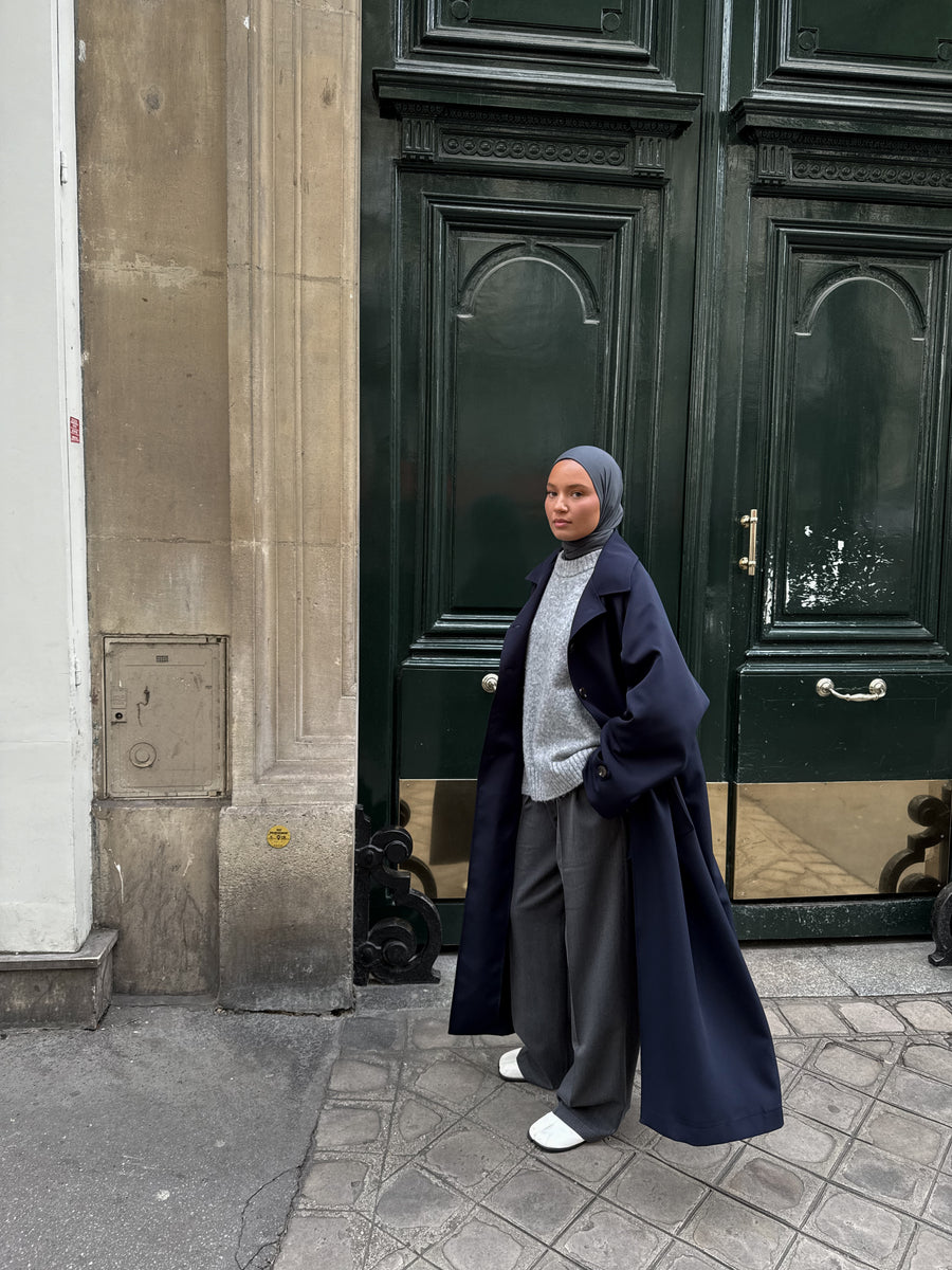 LIGHT TRENCH-COAT [NAVY]