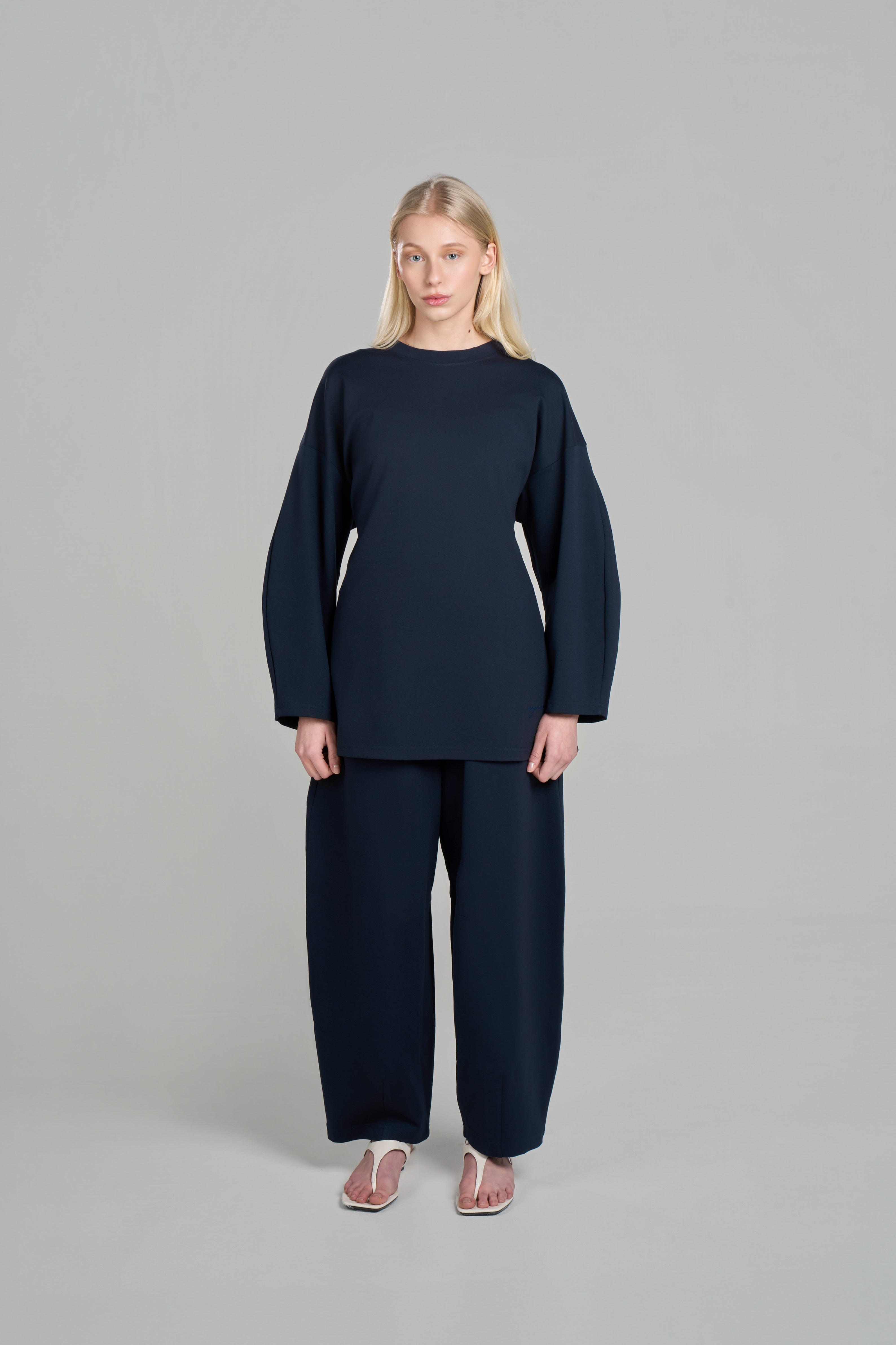 PANTALON BARREL [Navy]