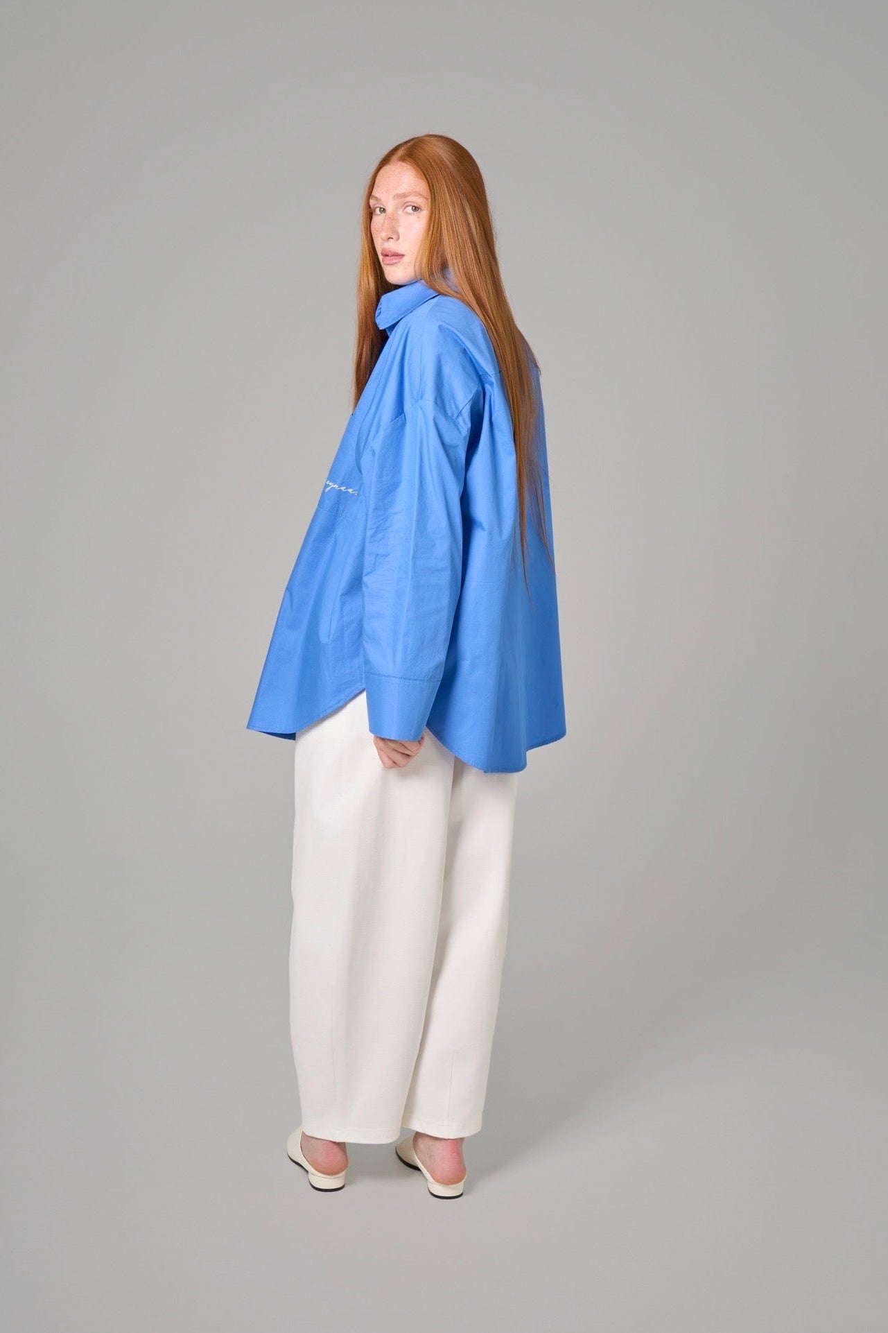 CHEMISE OVER [Bleu méditerranéen]
