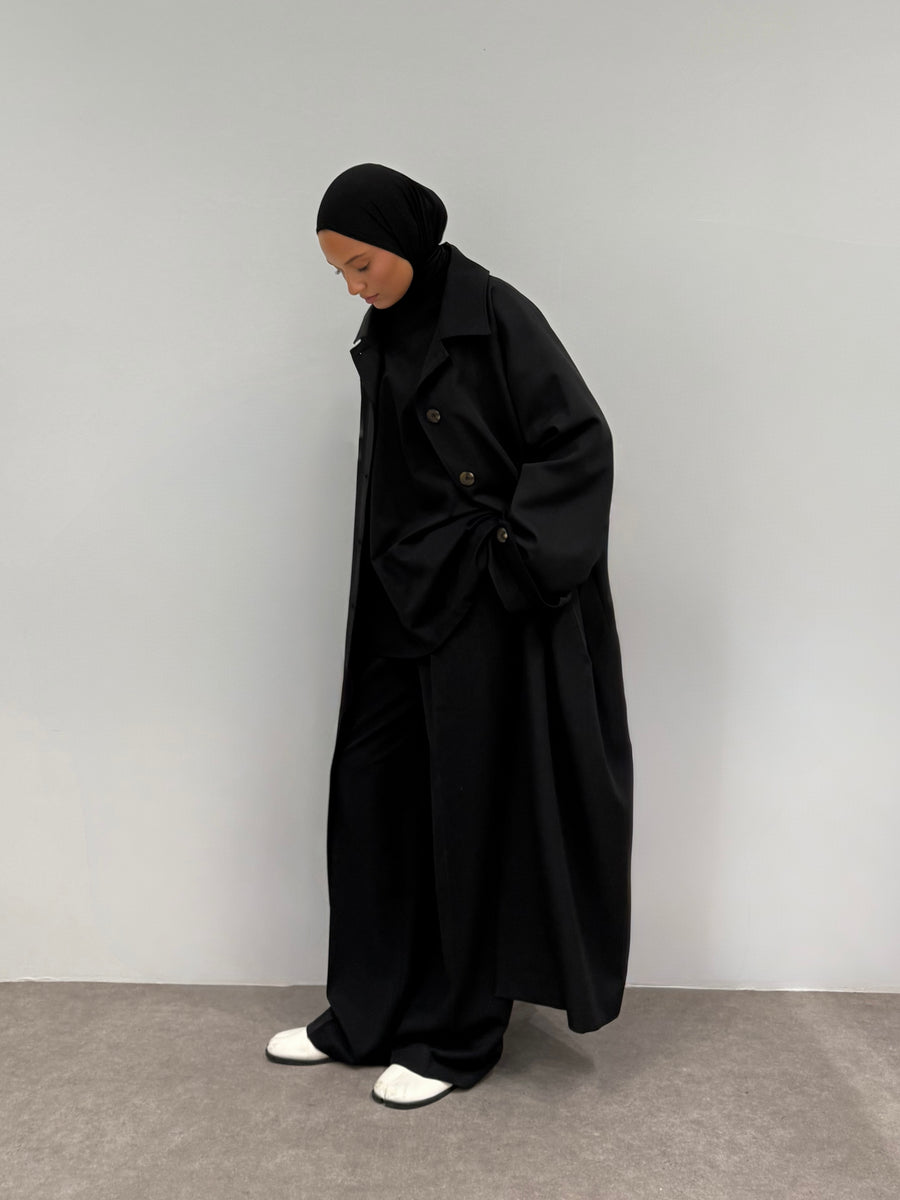 LIGHT TRENCH-COAT [NOIR]