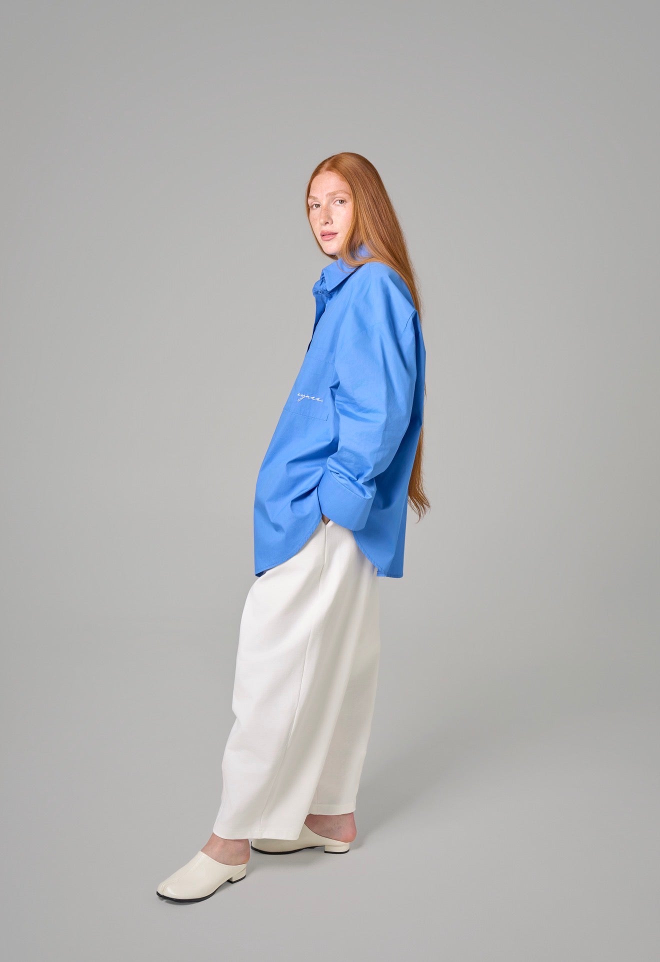 CHEMISE OVER [Bleu méditerranéen]