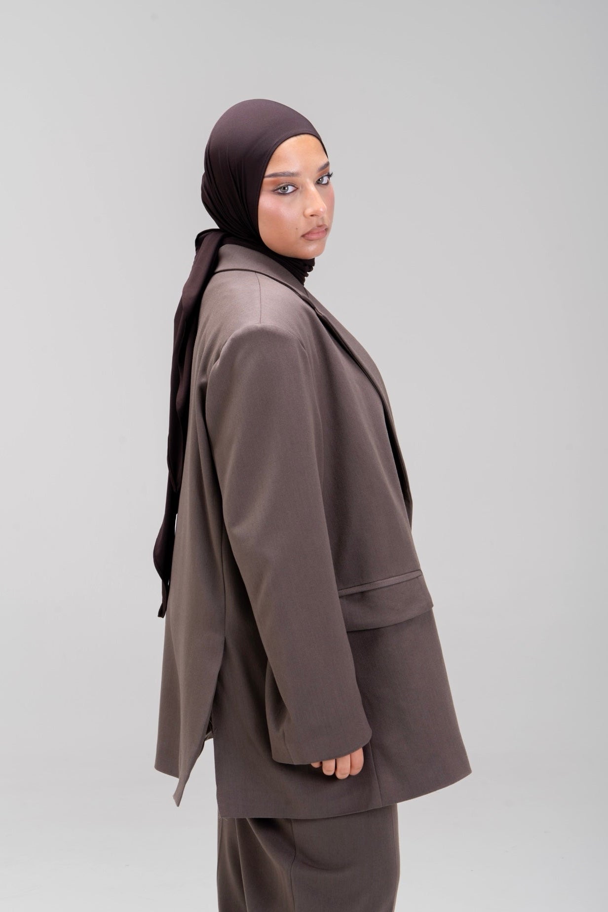 BLAZER LOOSE [MOCHA]