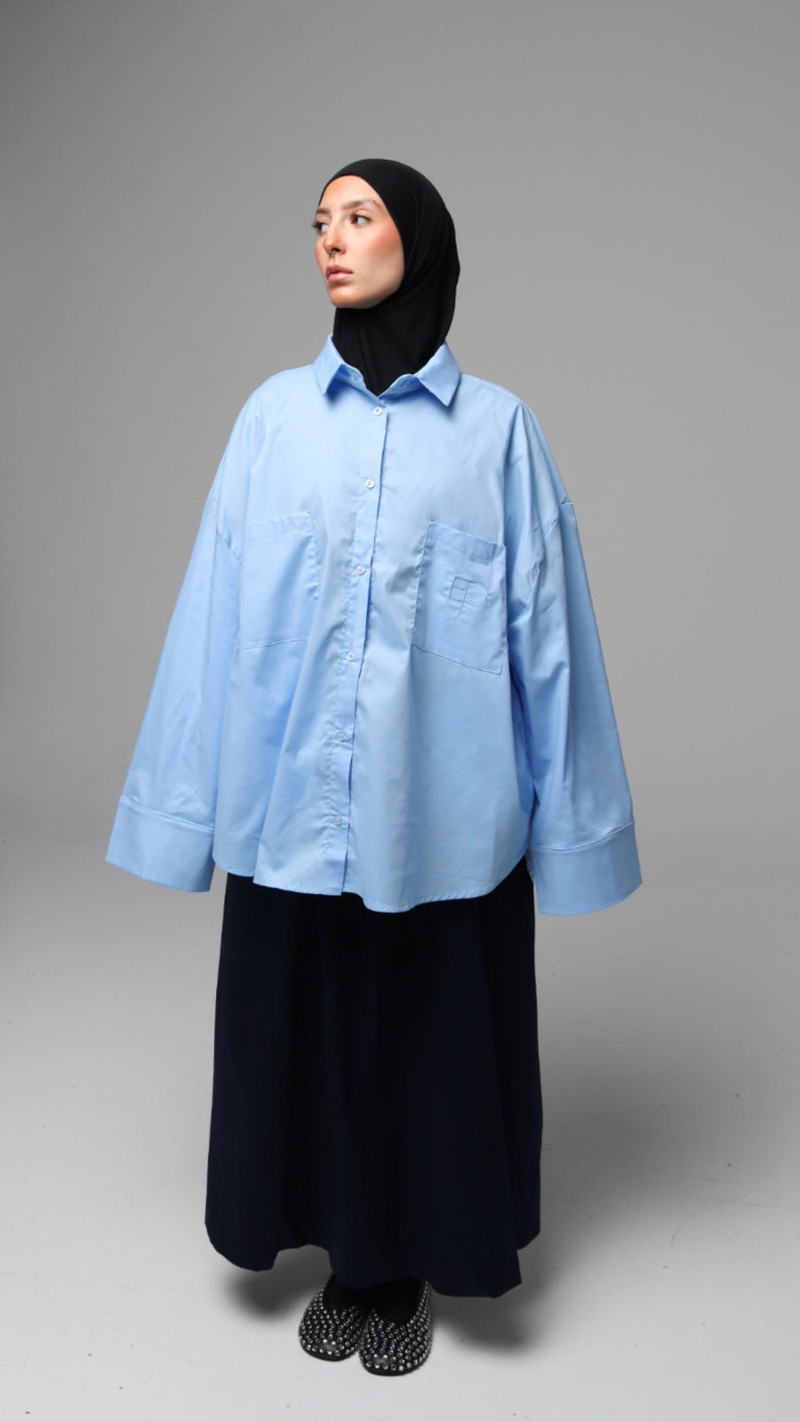 La Chemise Over [Baby blue]