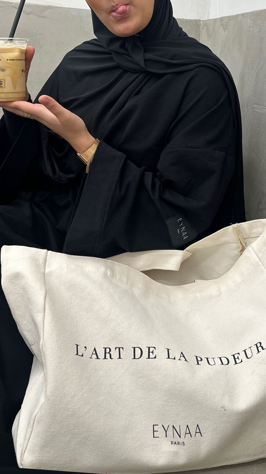 TOTE BAG L’ART DE LA PUDEUR [Beige Natural]