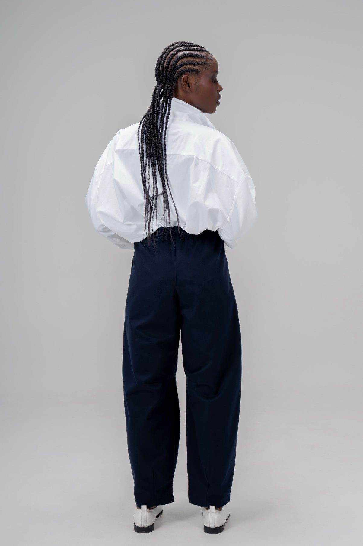 LE PANTALON BARREL [MARINE]