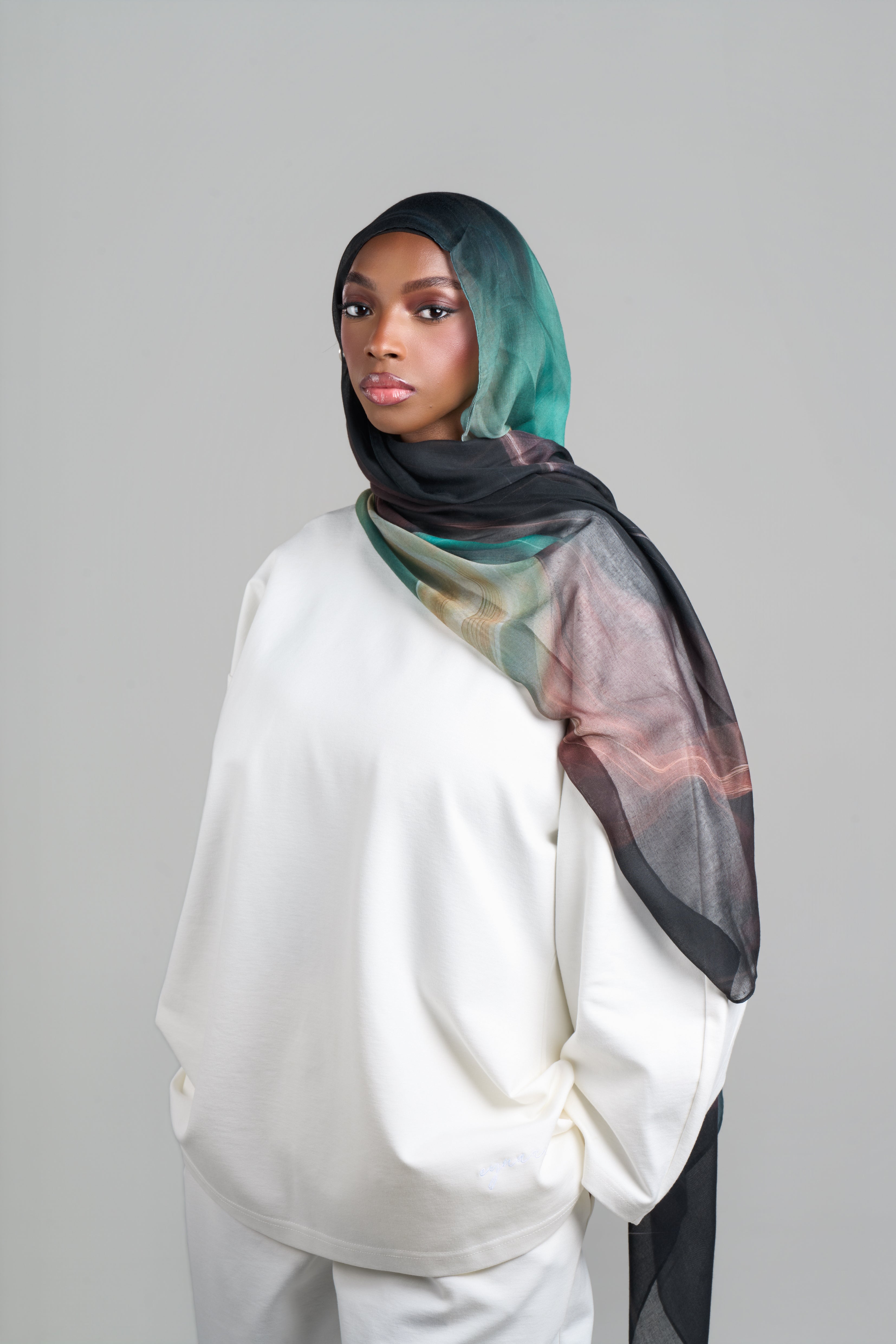 HIJAB MODAL WAVES [GREEN]