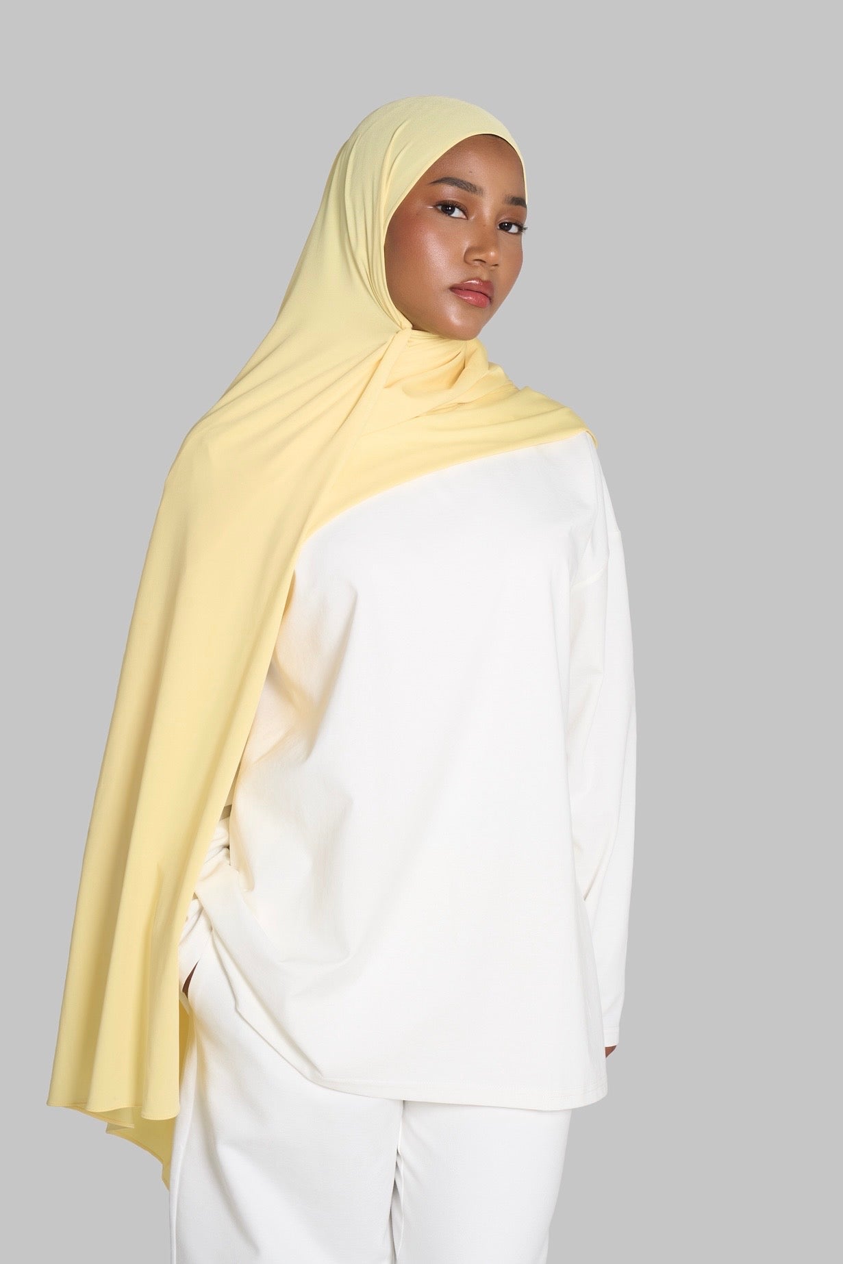 HIJAB JERSEY PREMIUM SOFT [CITRON]