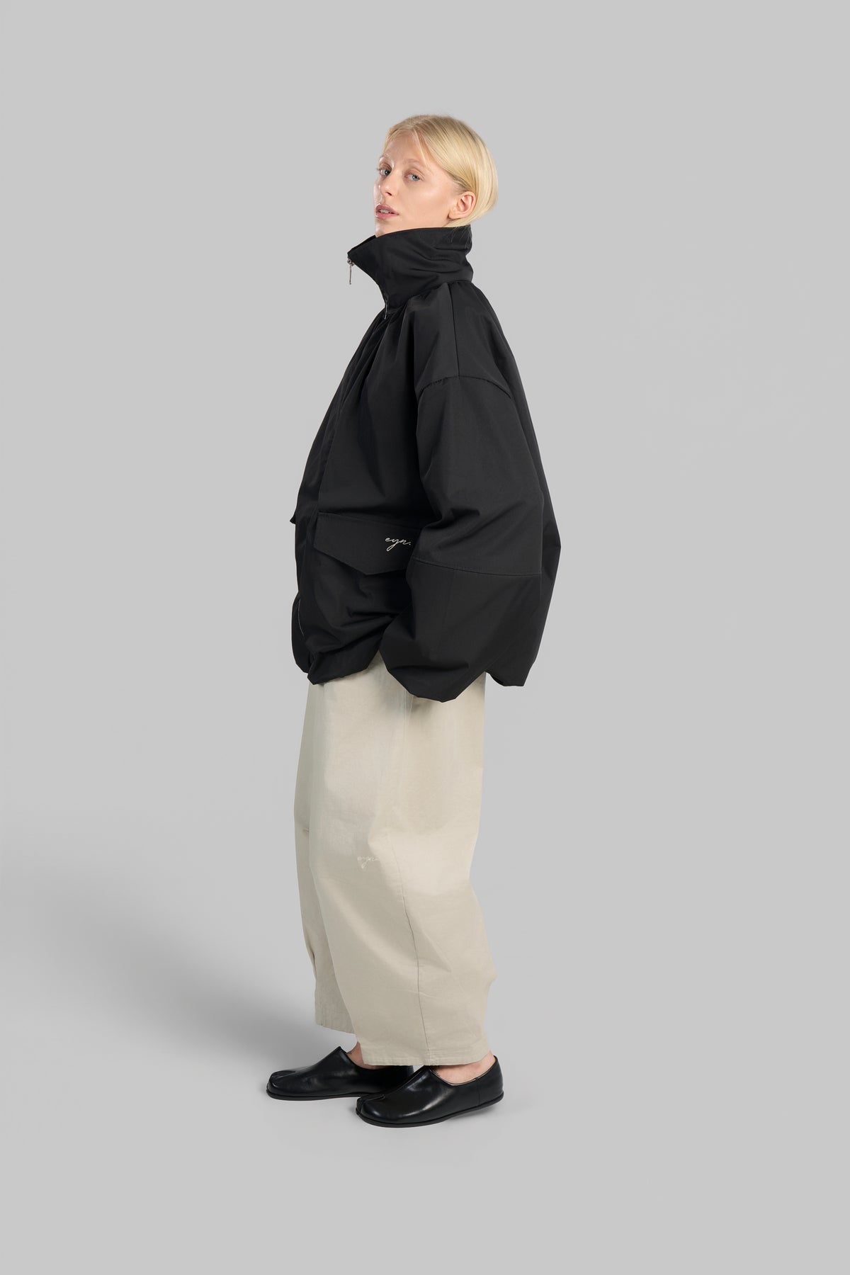 VESTE BOMBERS OVERSIZE [NOIR]