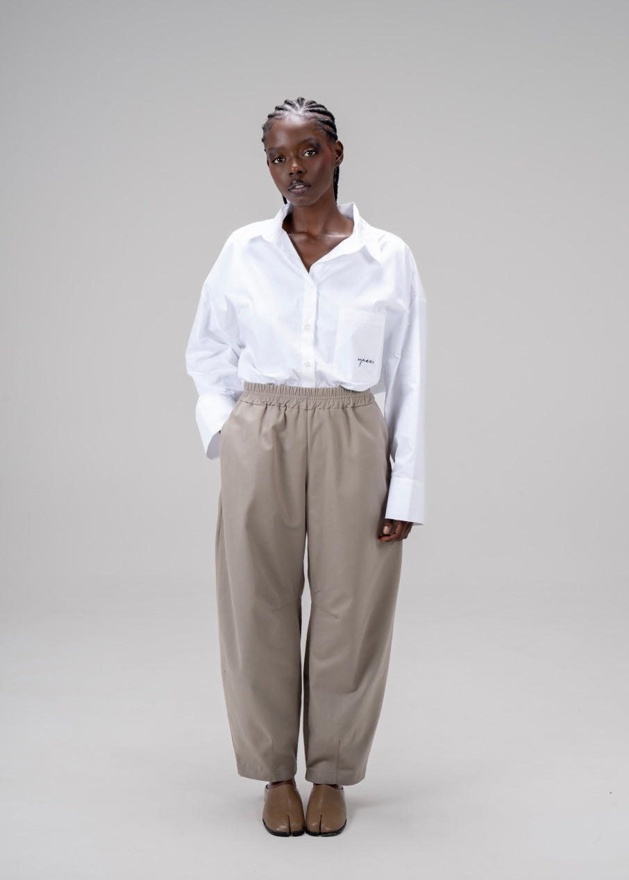 LE PANTALON BARREL [SAUGE]