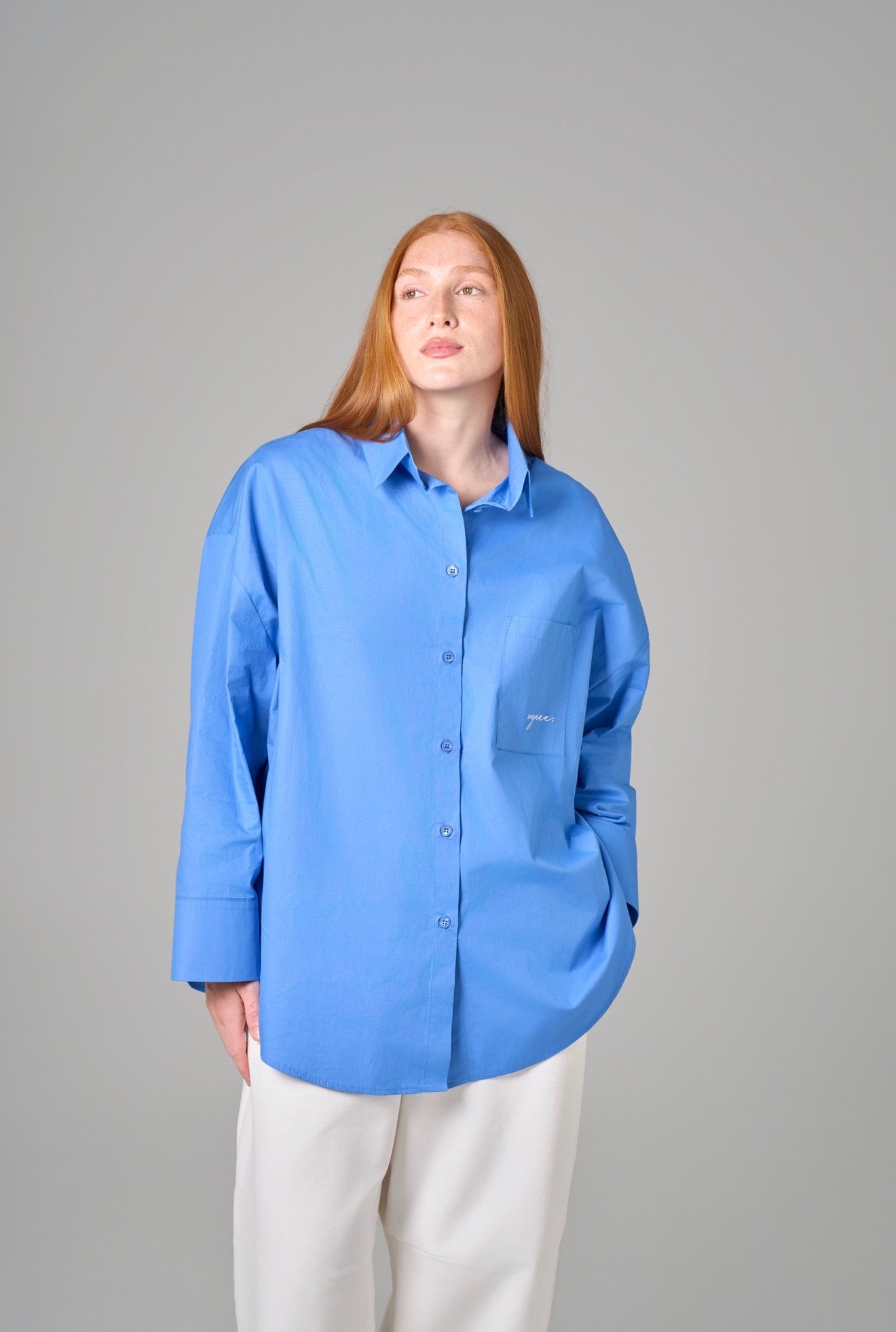 CHEMISE OVER [Bleu méditerranéen]