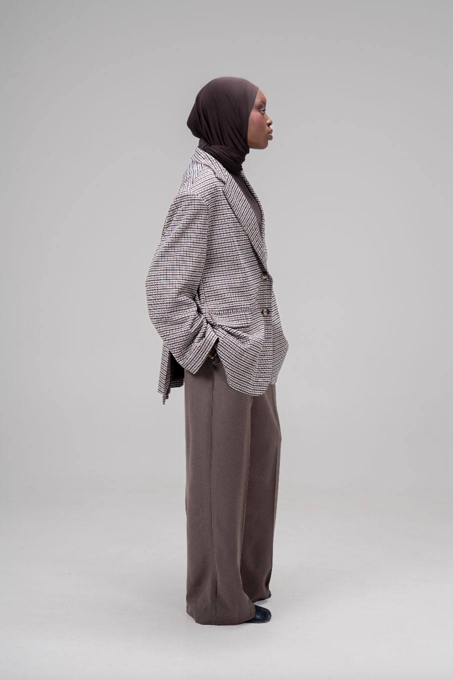 BLAZER LOOSE [PIED-DE-POULE]