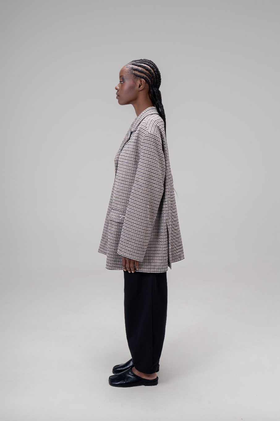 BLAZER LOOSE [PIED-DE-POULE]