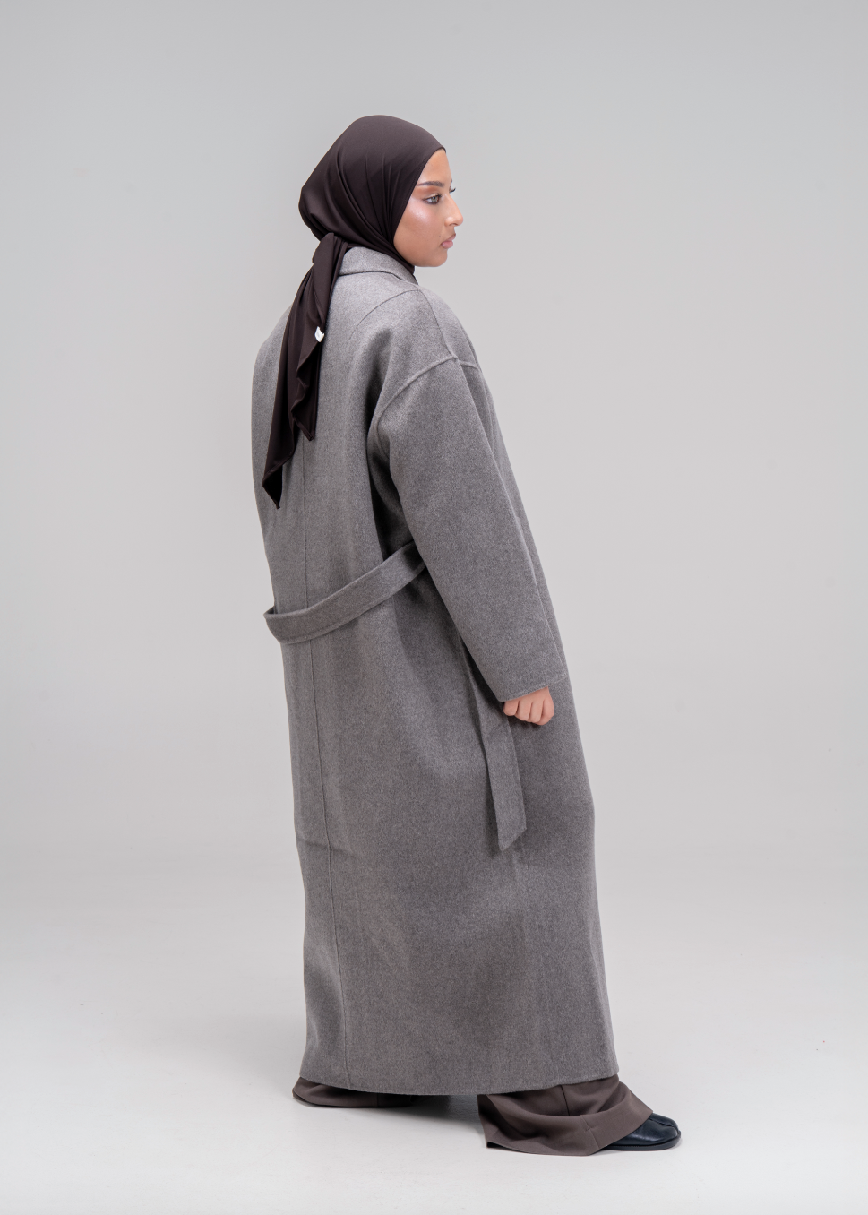 MANTEAU PURE LAINE [TAUPE]