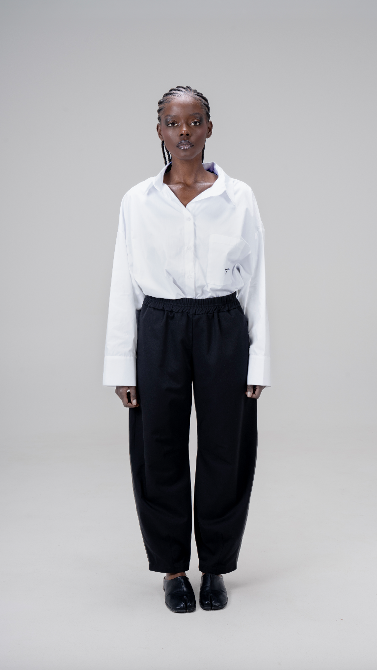 LE PANTALON BARREL [NOIR]